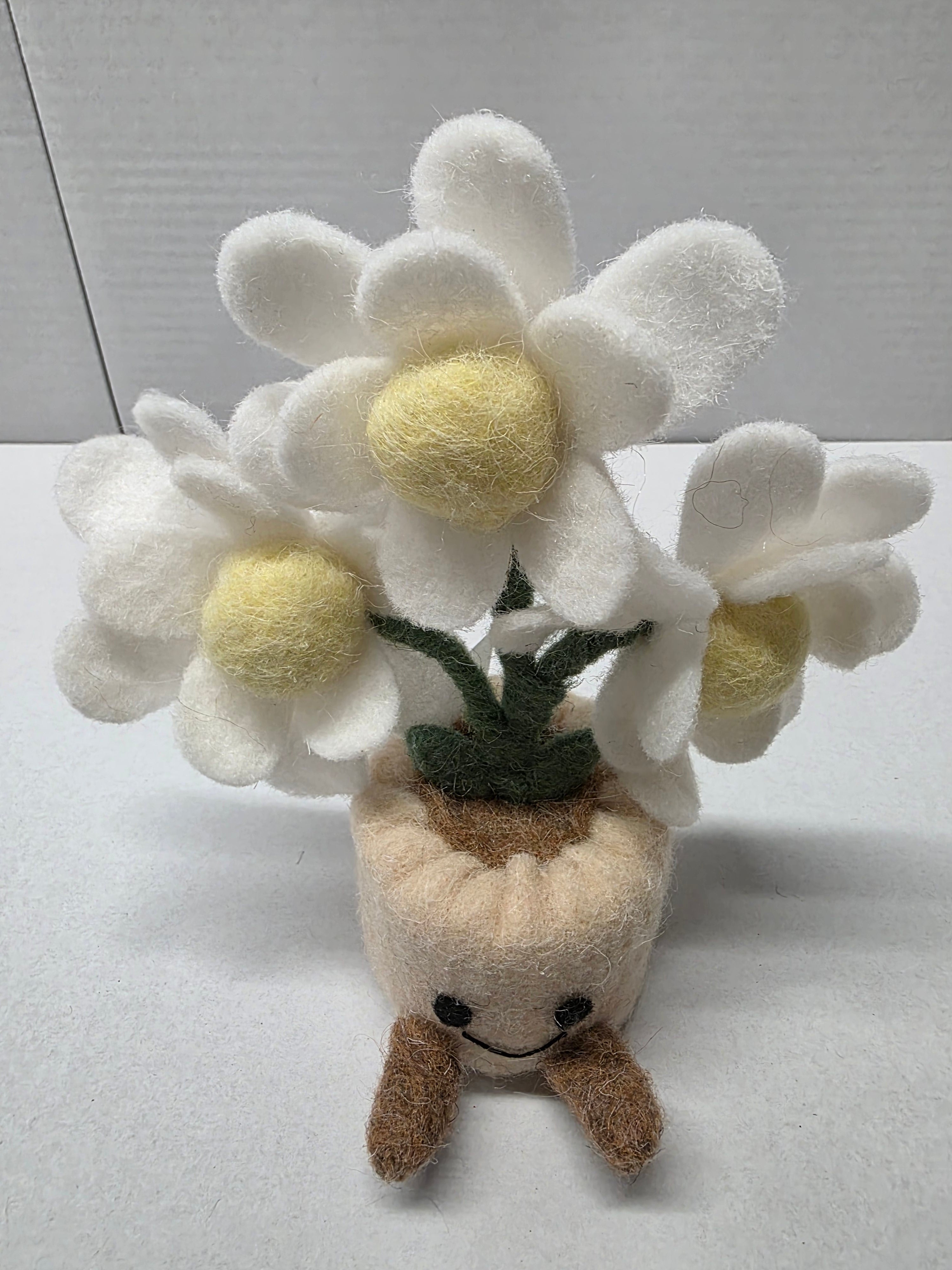 Felt Daisy Pot 18cm