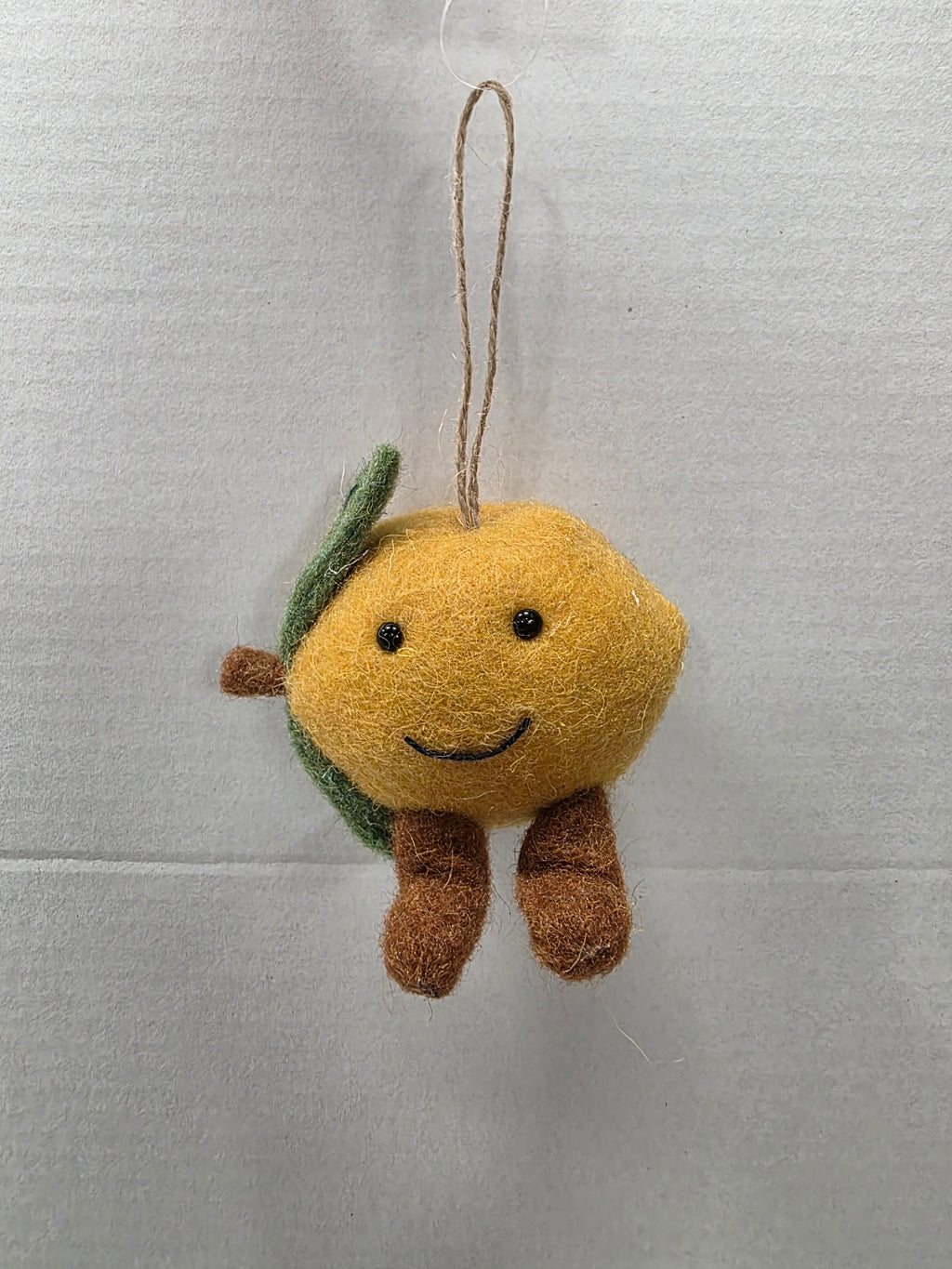 Felt Lemon Hanger 7cm (pack of 2)
