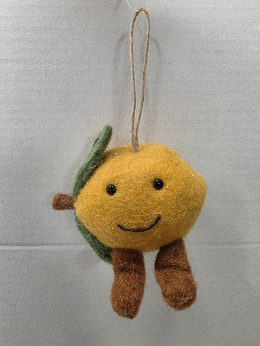 Felt Lemon Hanger 7cm (pack of 2)