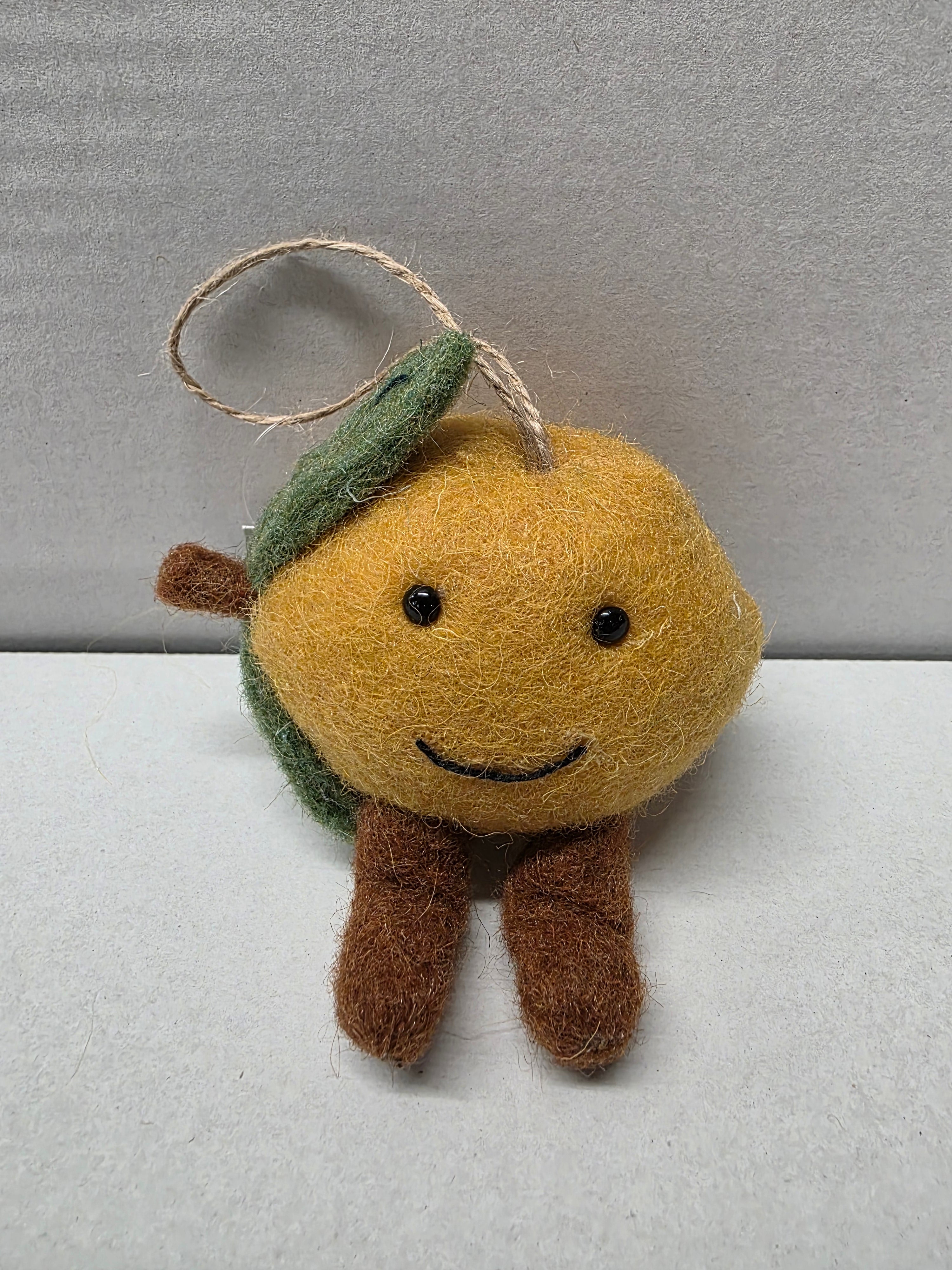 Felt Lemon Hanger 7cm (pack of 2)