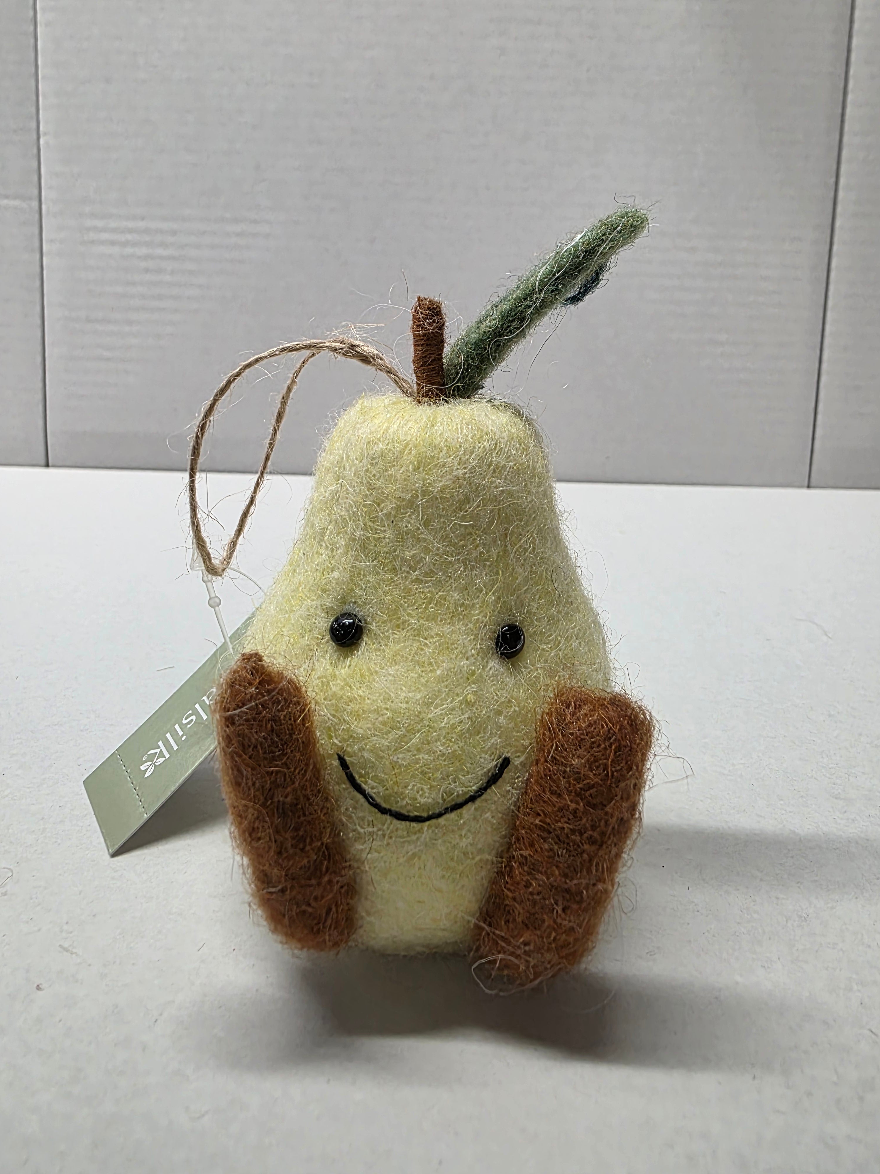 Felt Pear Hanger 10cm (pack of 3)