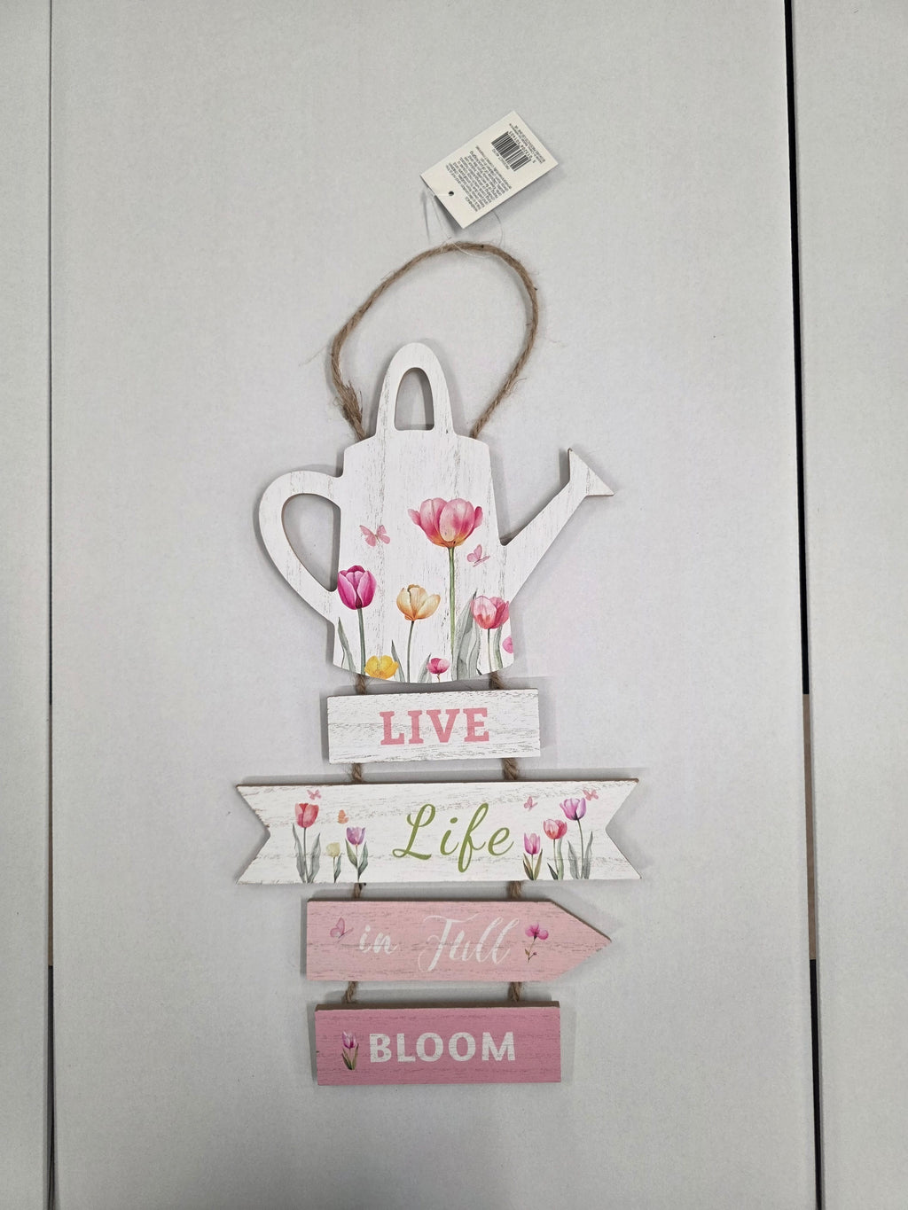 Love Blooms Sign 45x20.5cm (pack of 3)