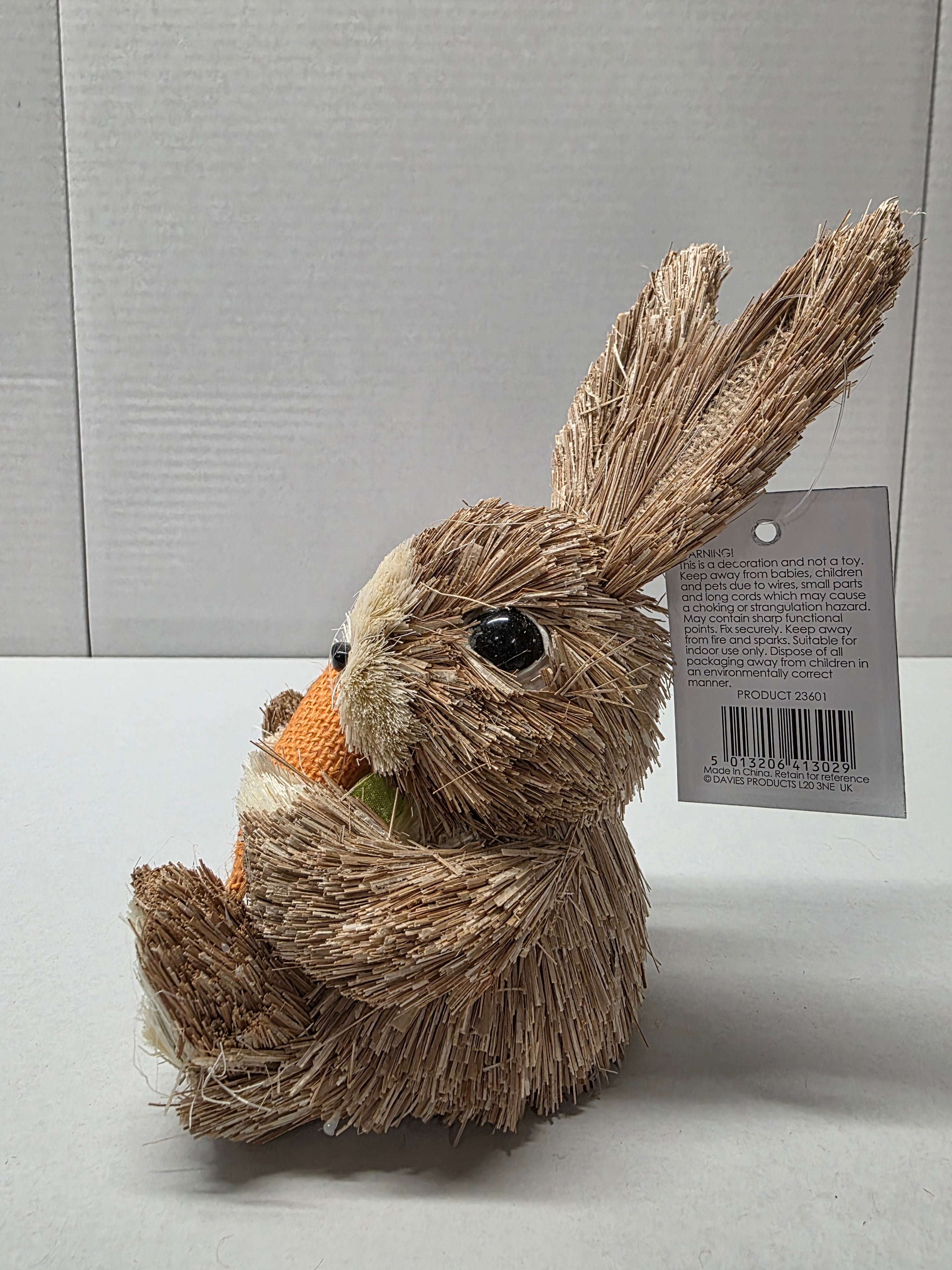 Sitting Bunny Cute Carrott 19cm