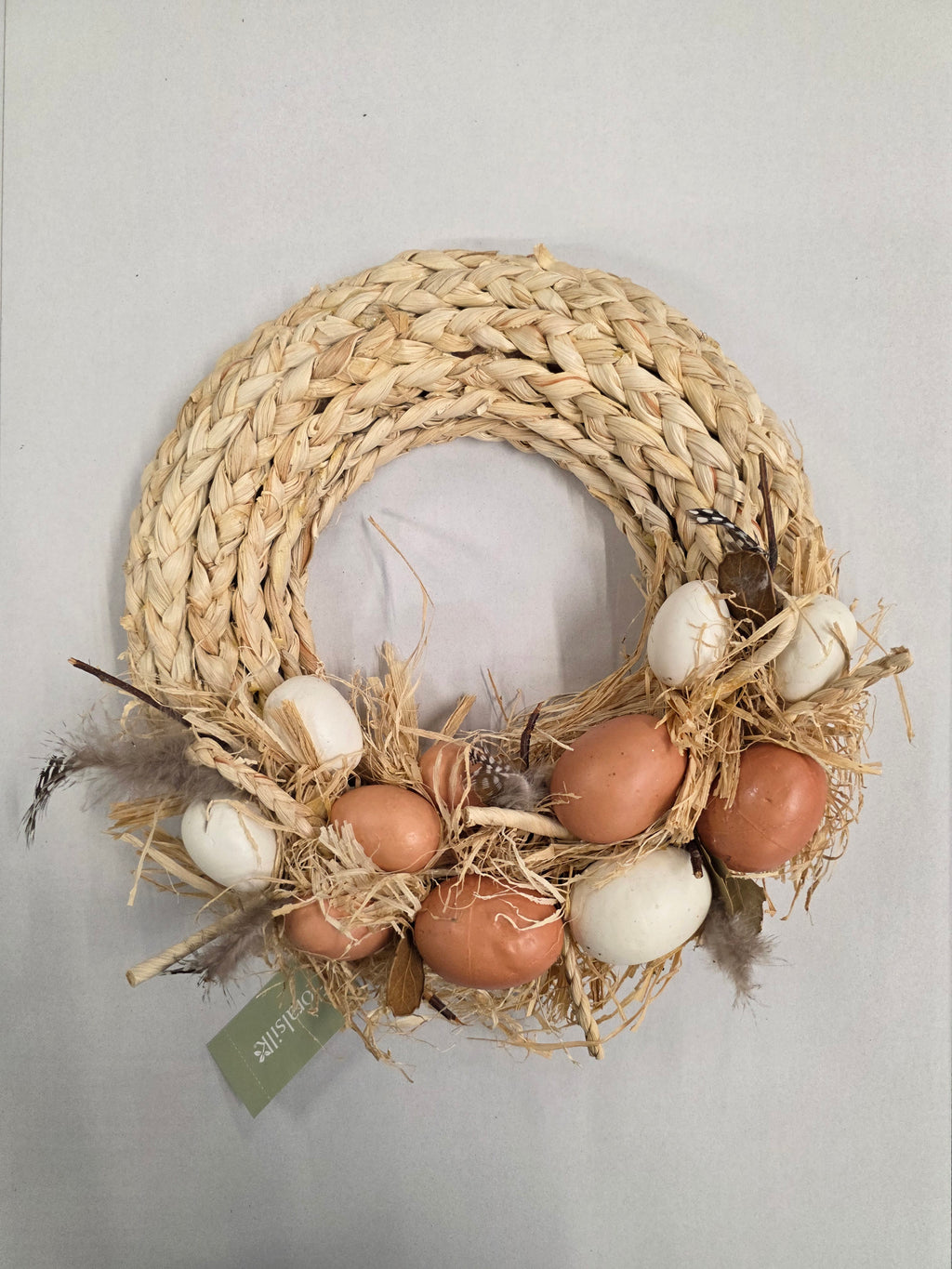 Wreath Natural Easter Egg 30cm