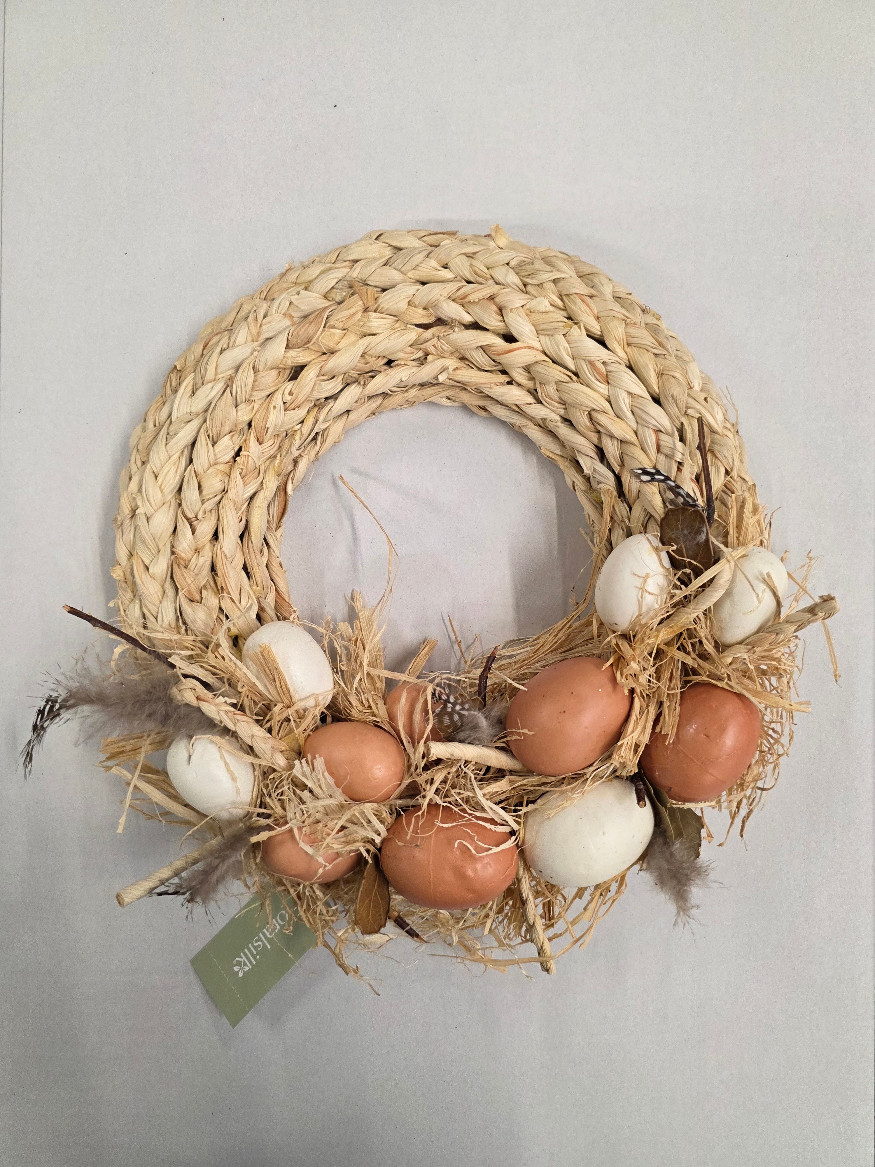 Wreath Natural Easter Egg 30cm