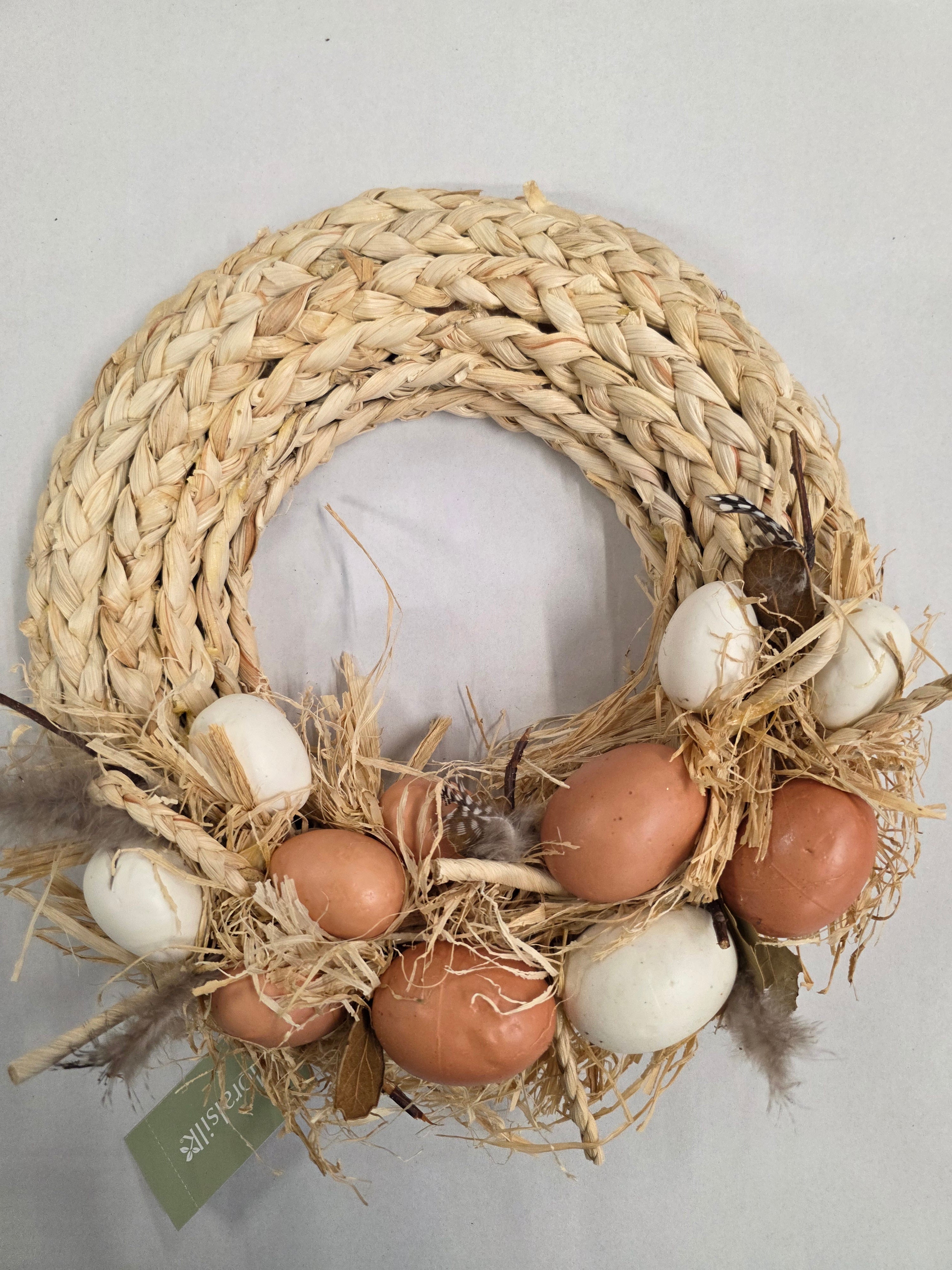Wreath Natural Easter Egg 30cm