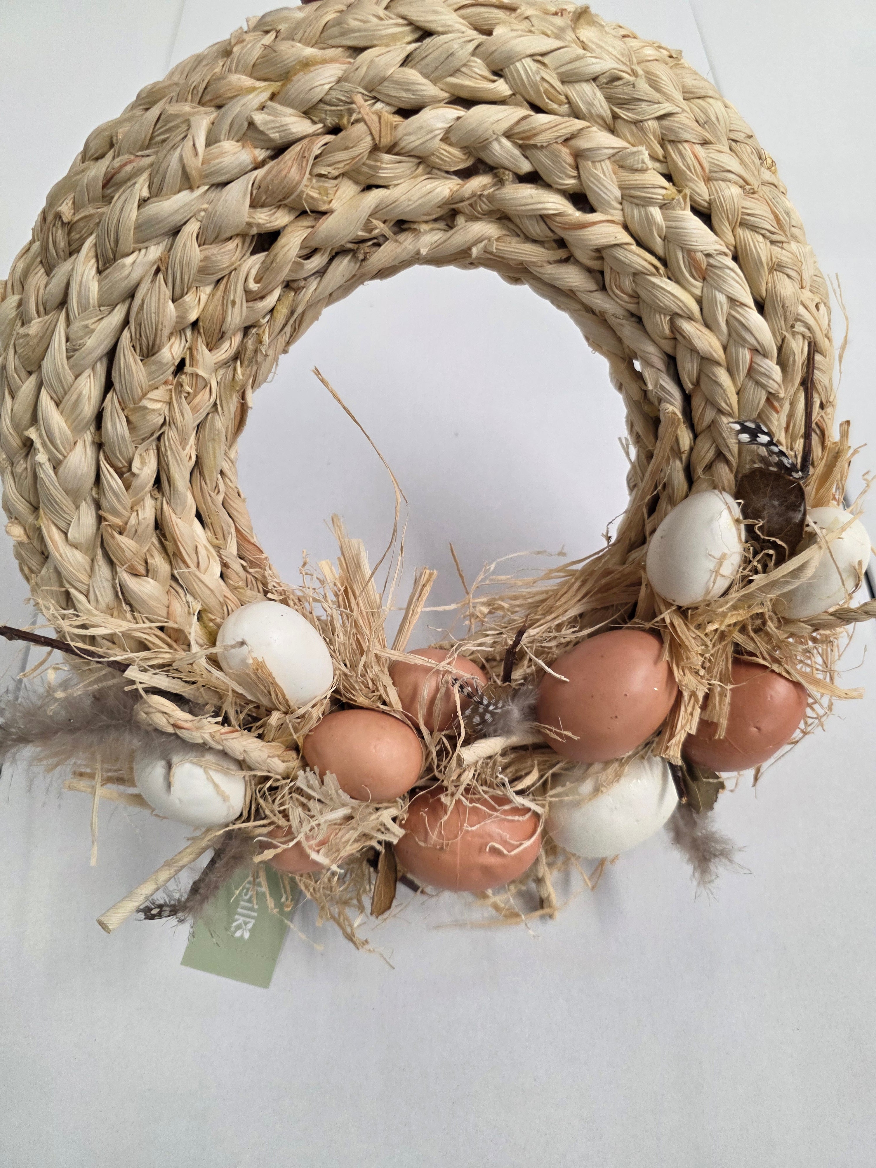 Wreath Natural Easter Egg 30cm