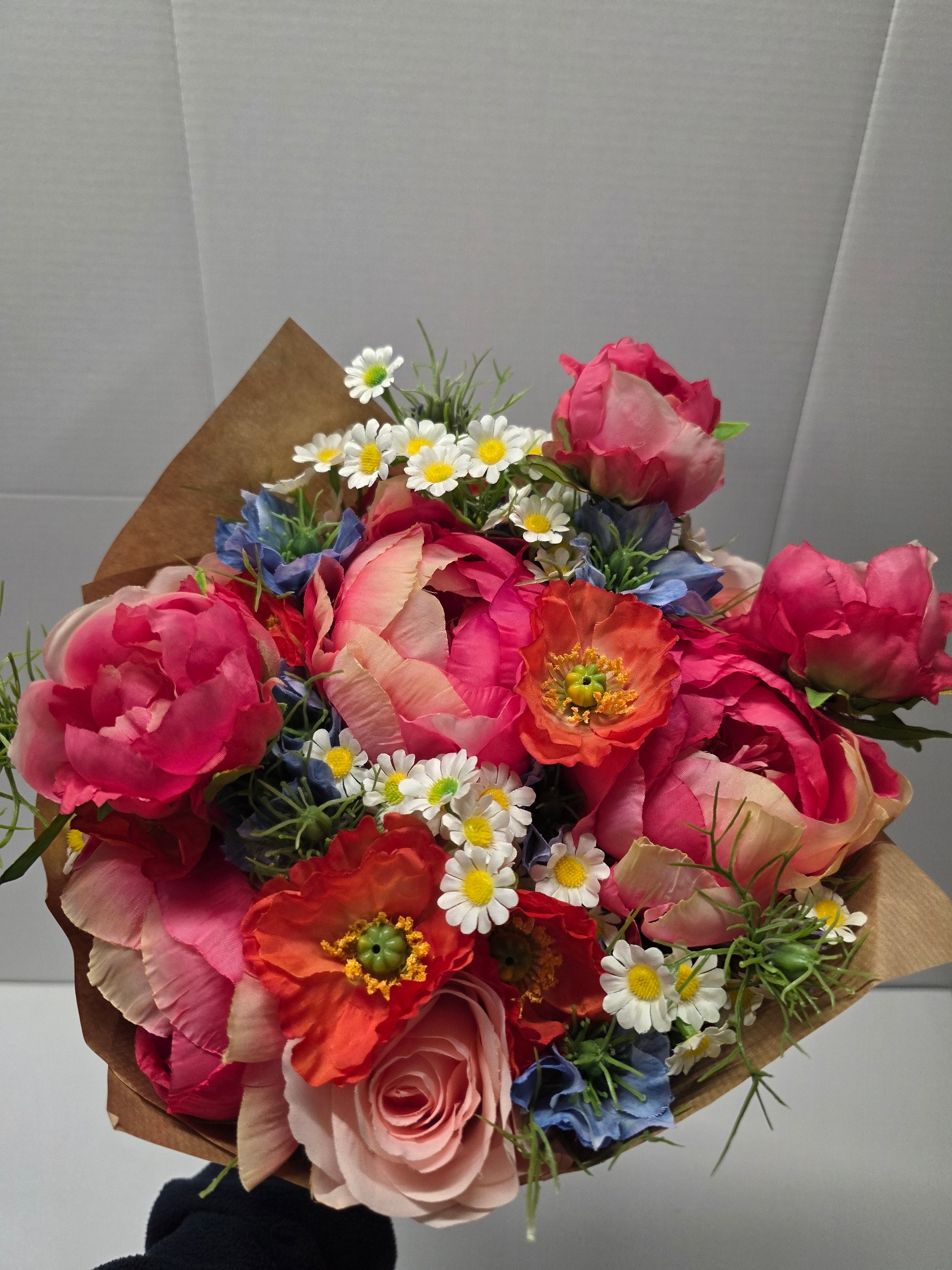 Artificial Bouquet Luxury Cottage Garden
