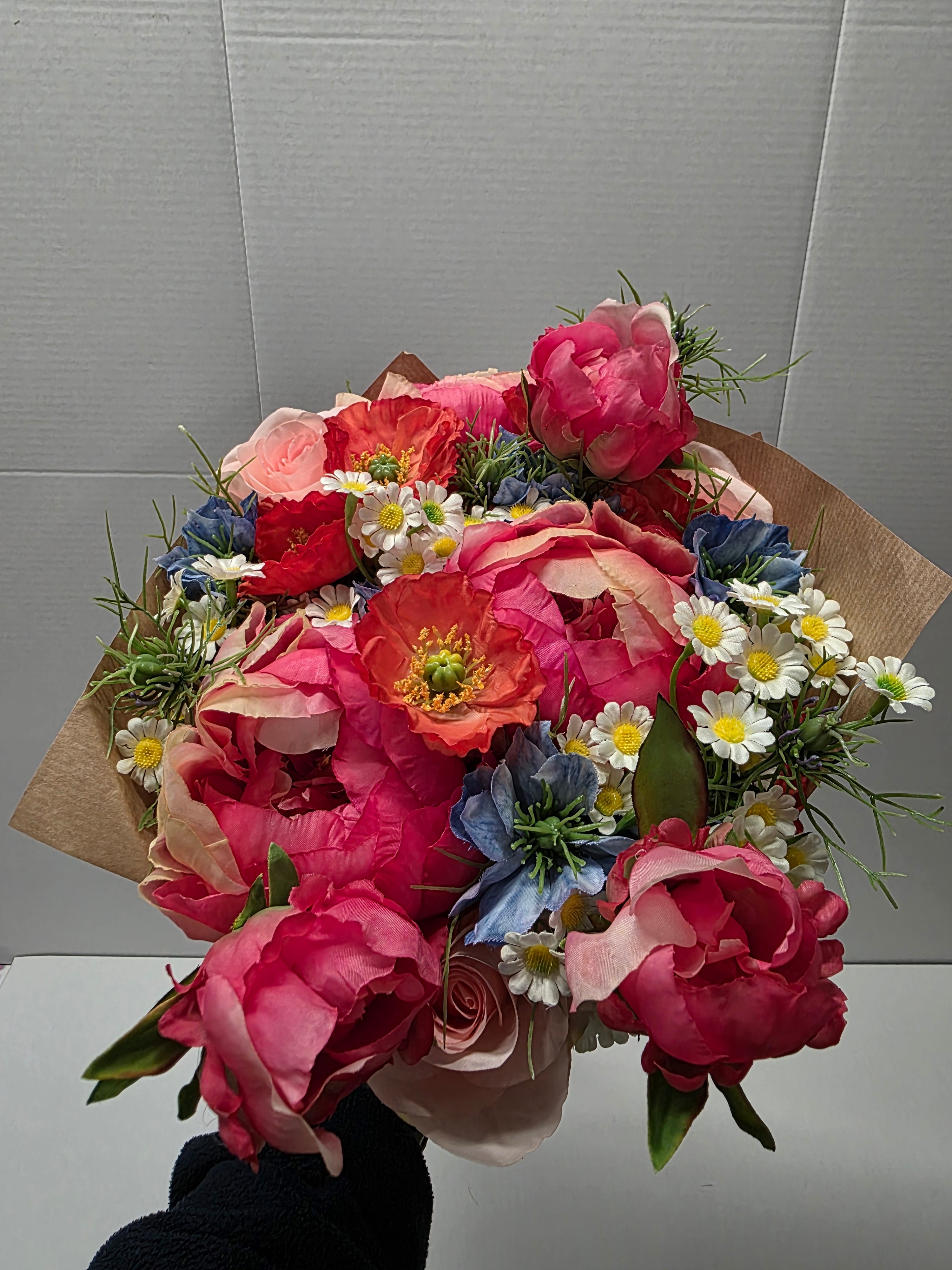 Artificial Bouquet Luxury Cottage Garden