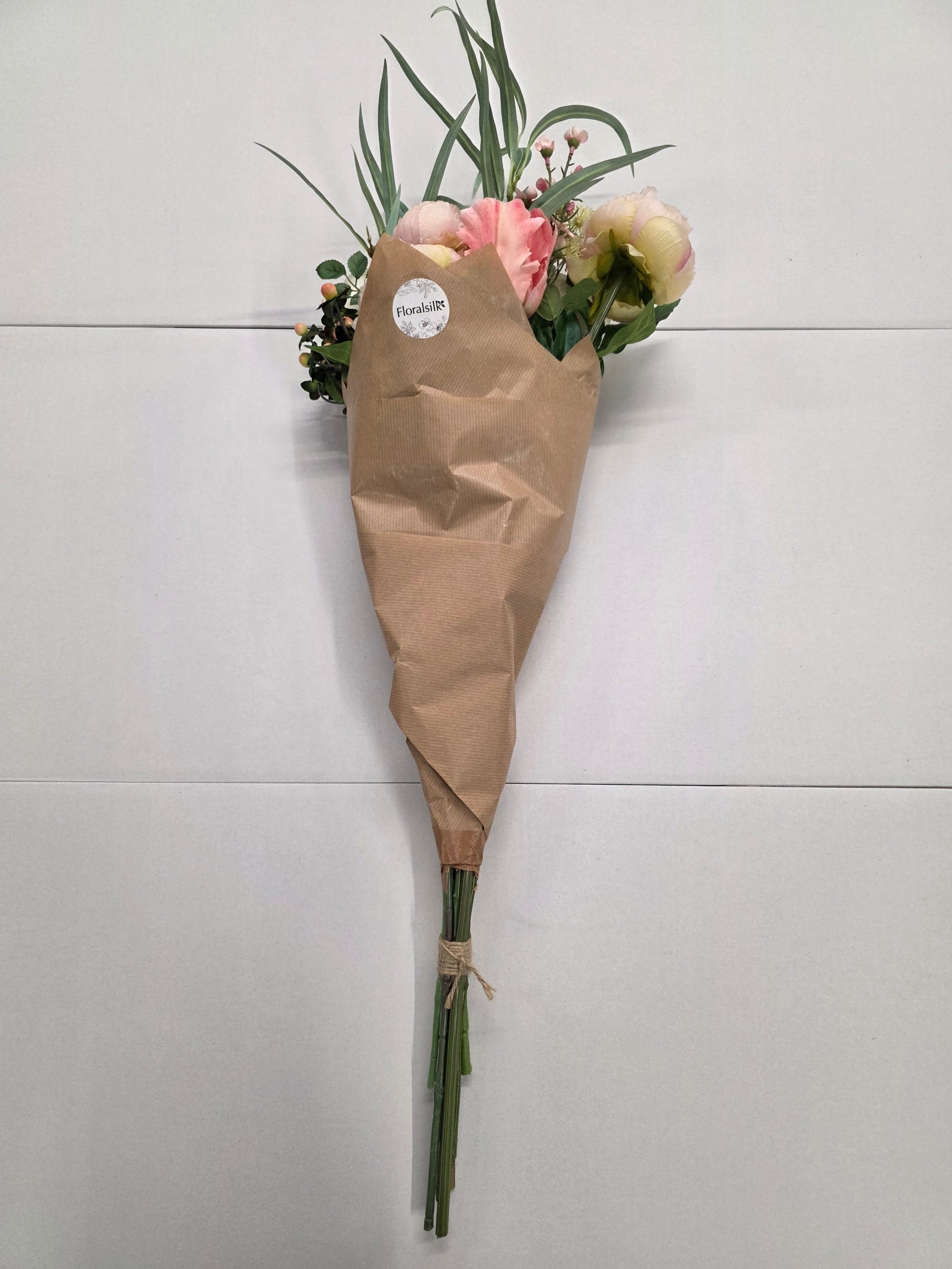 Artificial Bouquet Luxury Peach Peony & Rose