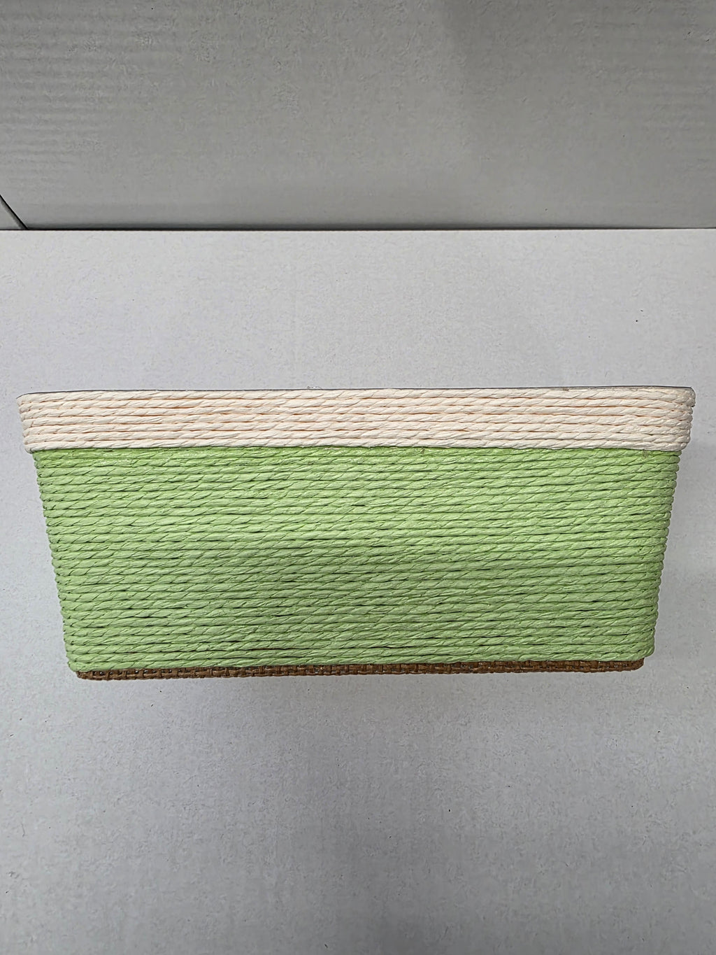 Paper Flowerpot Green 24.5cm (pack of 2)