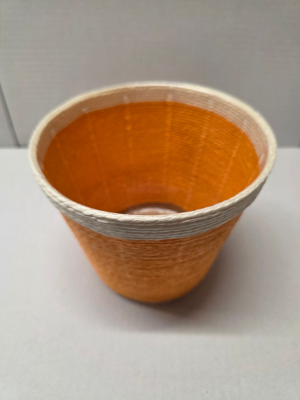 Paper Flowerpot Orange 15.5cm (pack of 2)