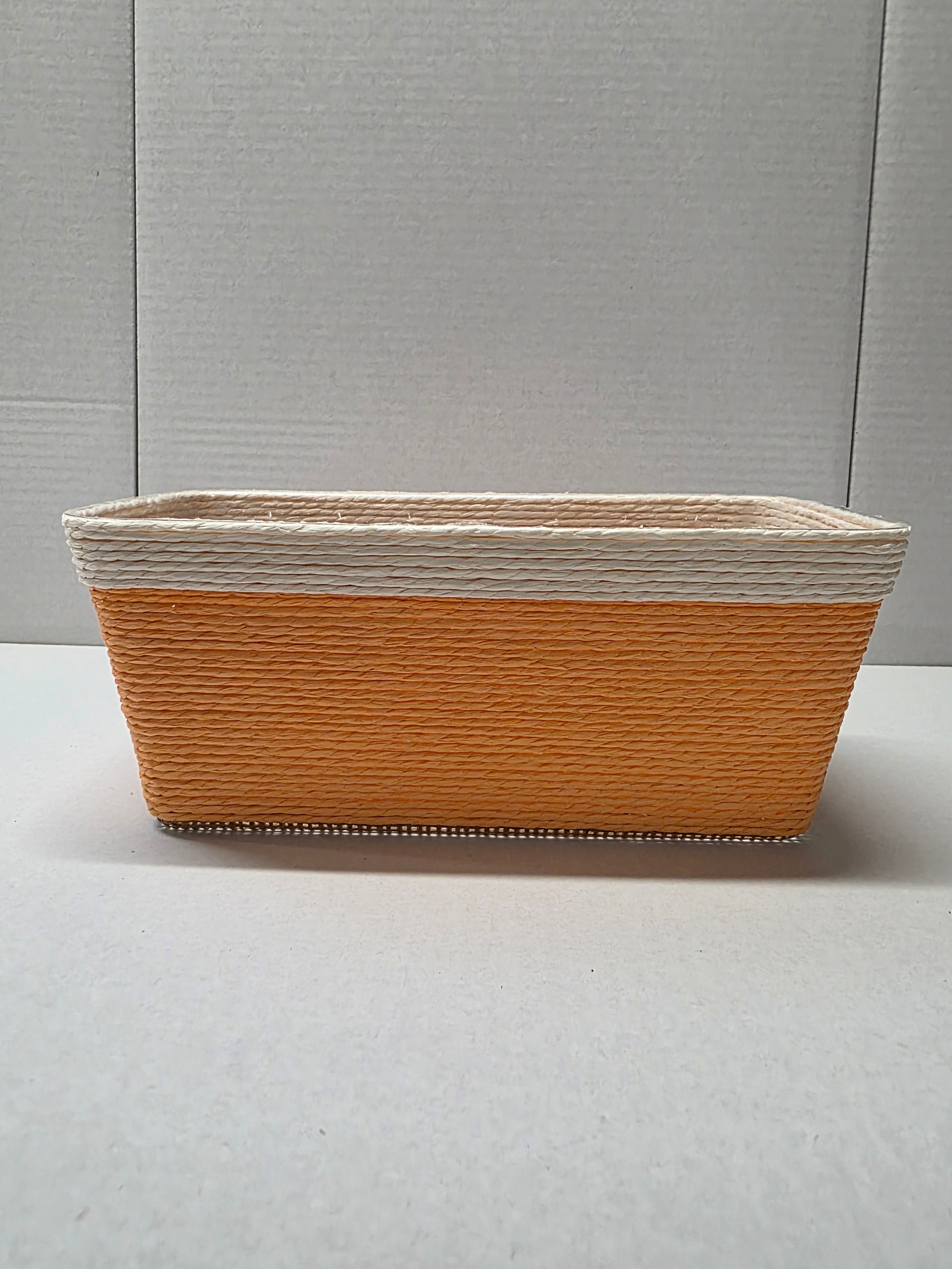 Paper Flowerpot Orange 24.5cm (pack of2)