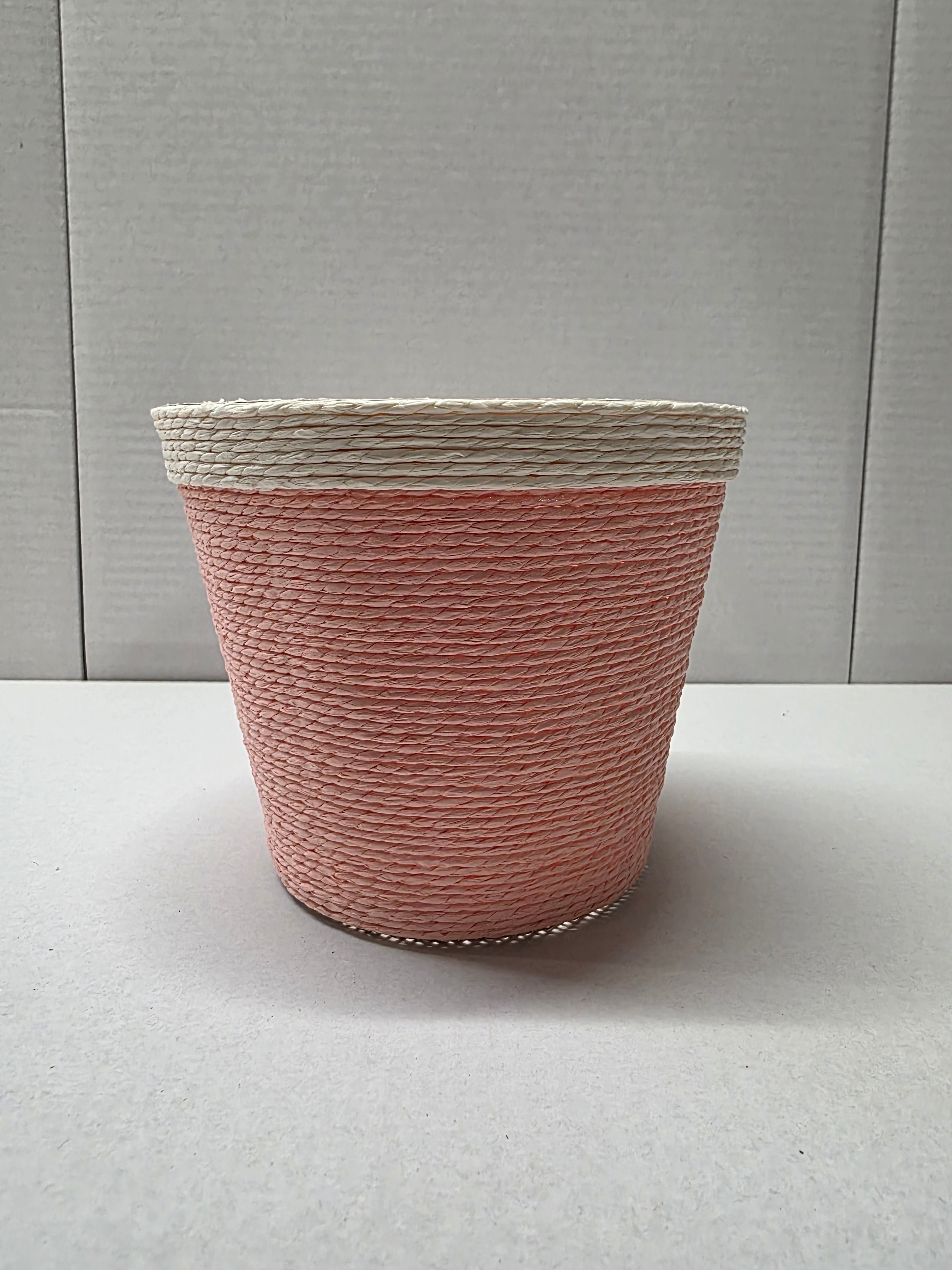 Paper Flowerpot Pink 15.5cm (PACK OF 2)
