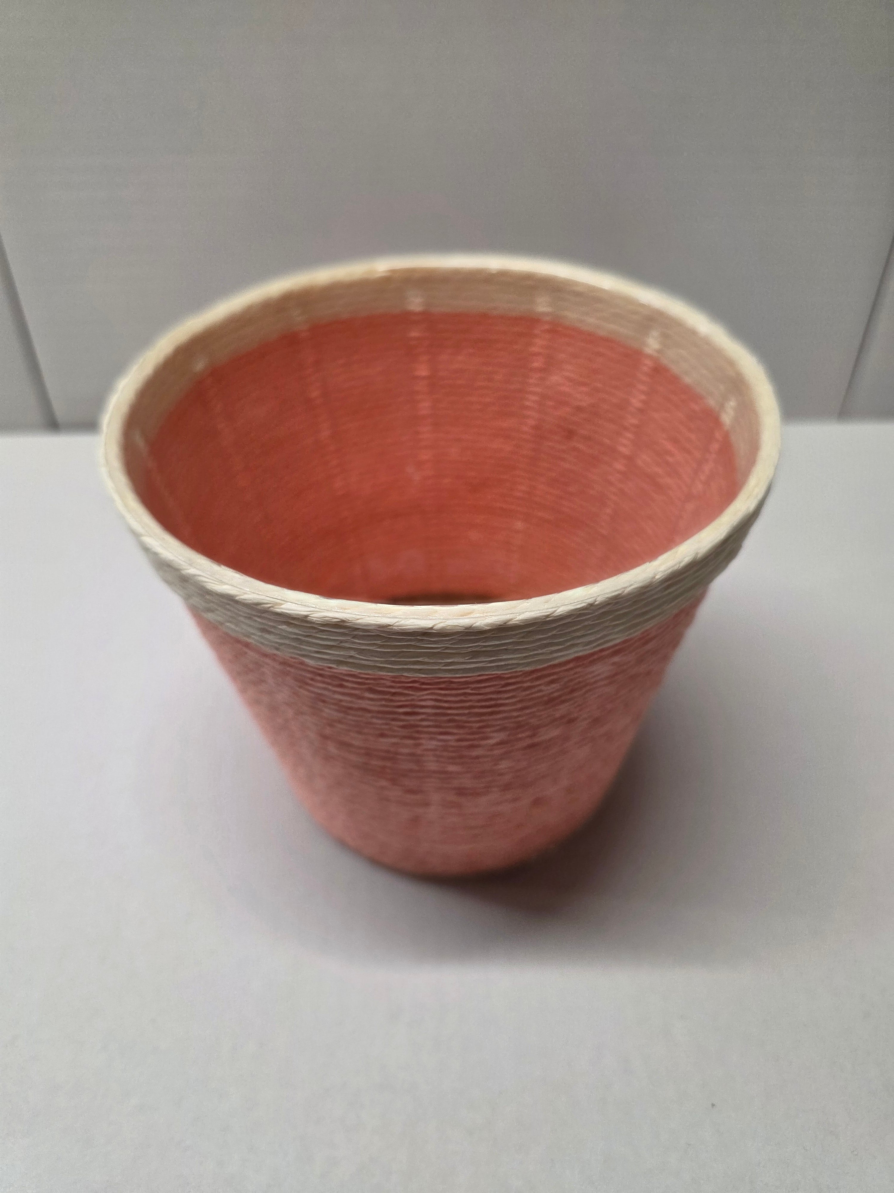 Paper Flowerpot Pink 15.5cm (PACK OF 2)