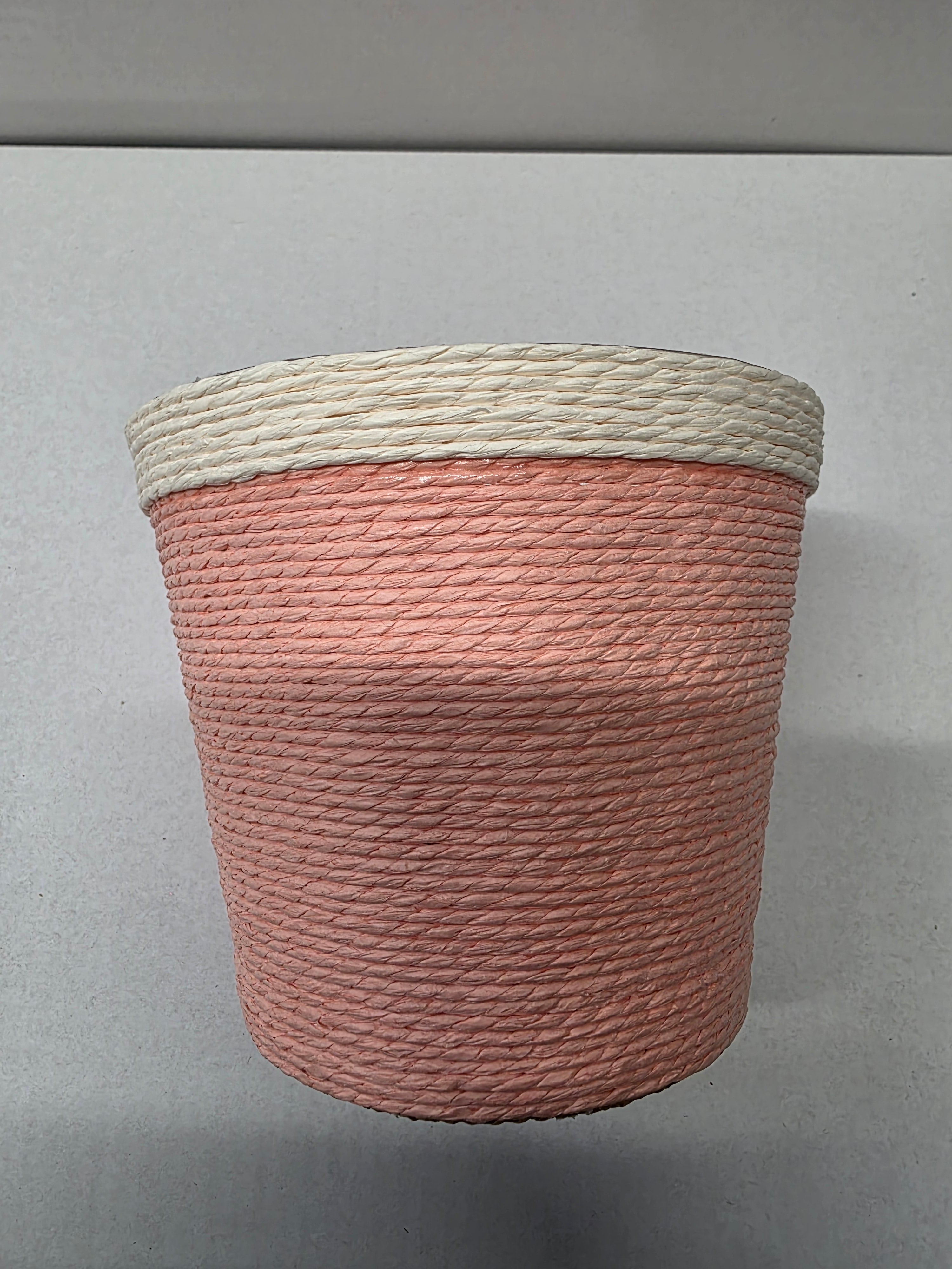 Paper Flowerpot Pink 15.5cm (PACK OF 2)