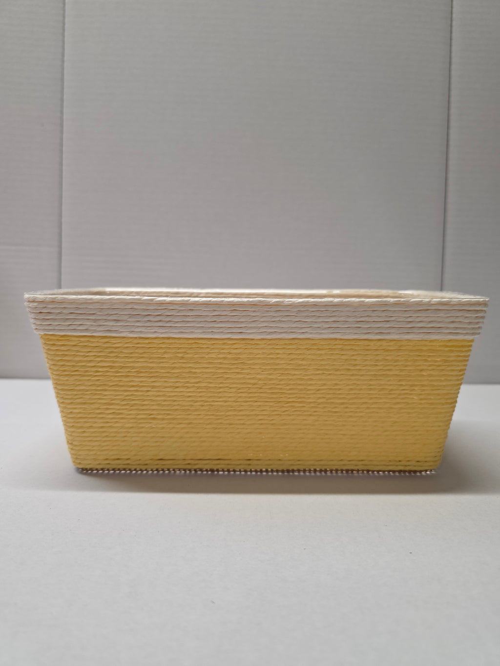 Paper Flowerpot Yellow 24.5cm (pack of 2)