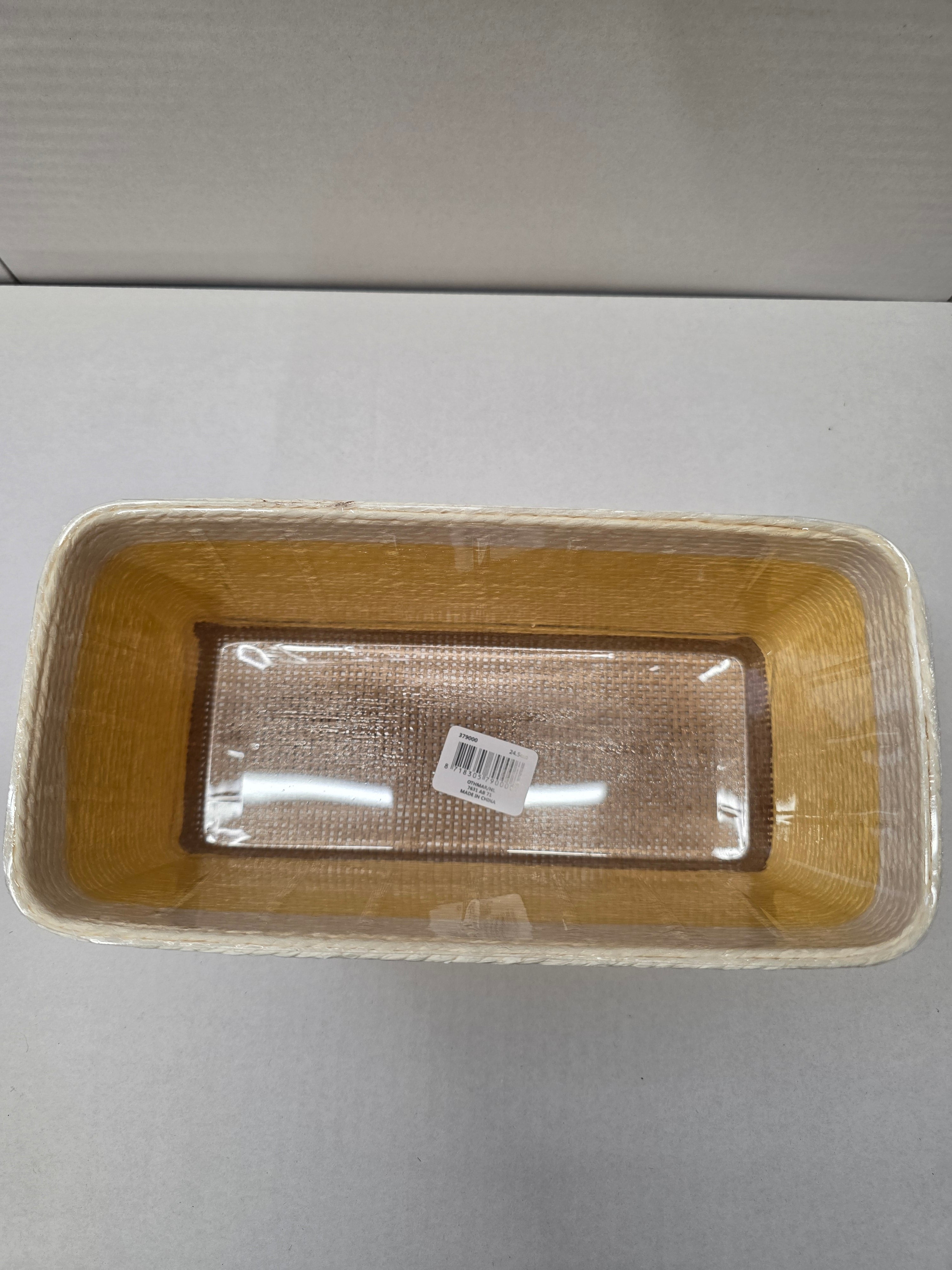 Paper Flowerpot Yellow 24.5cm (pack of 2)