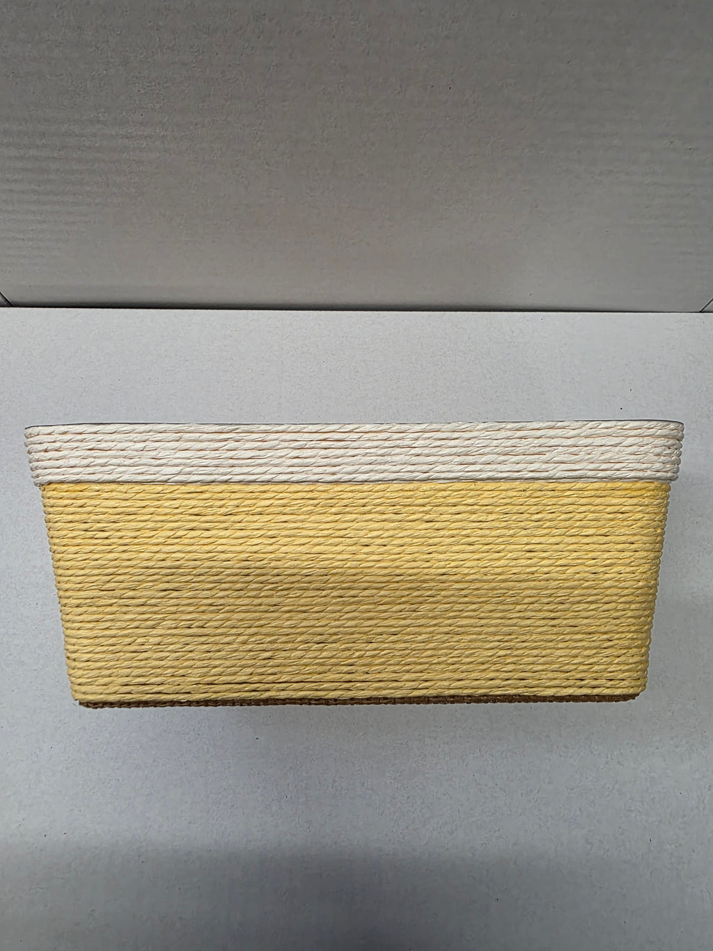 Paper Flowerpot Yellow 24.5cm (pack of 2)