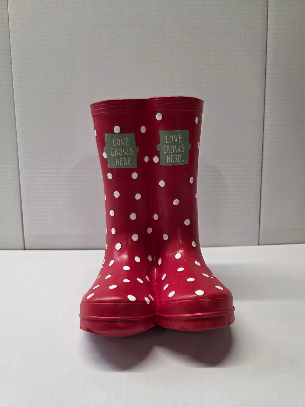 Planter Welly Boots Red 21.5x14cm