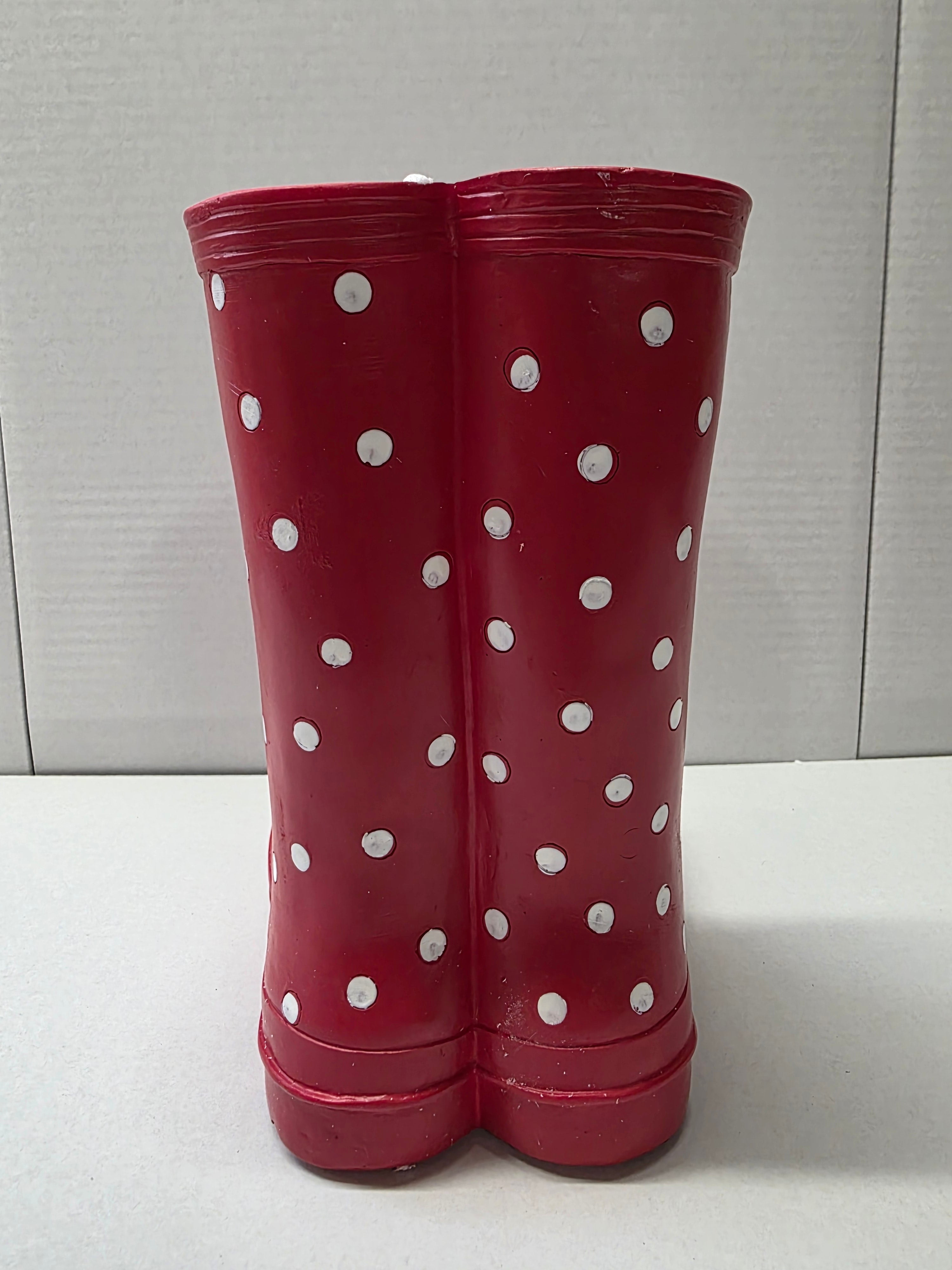 Planter Welly Boots Red 21.5x14cm