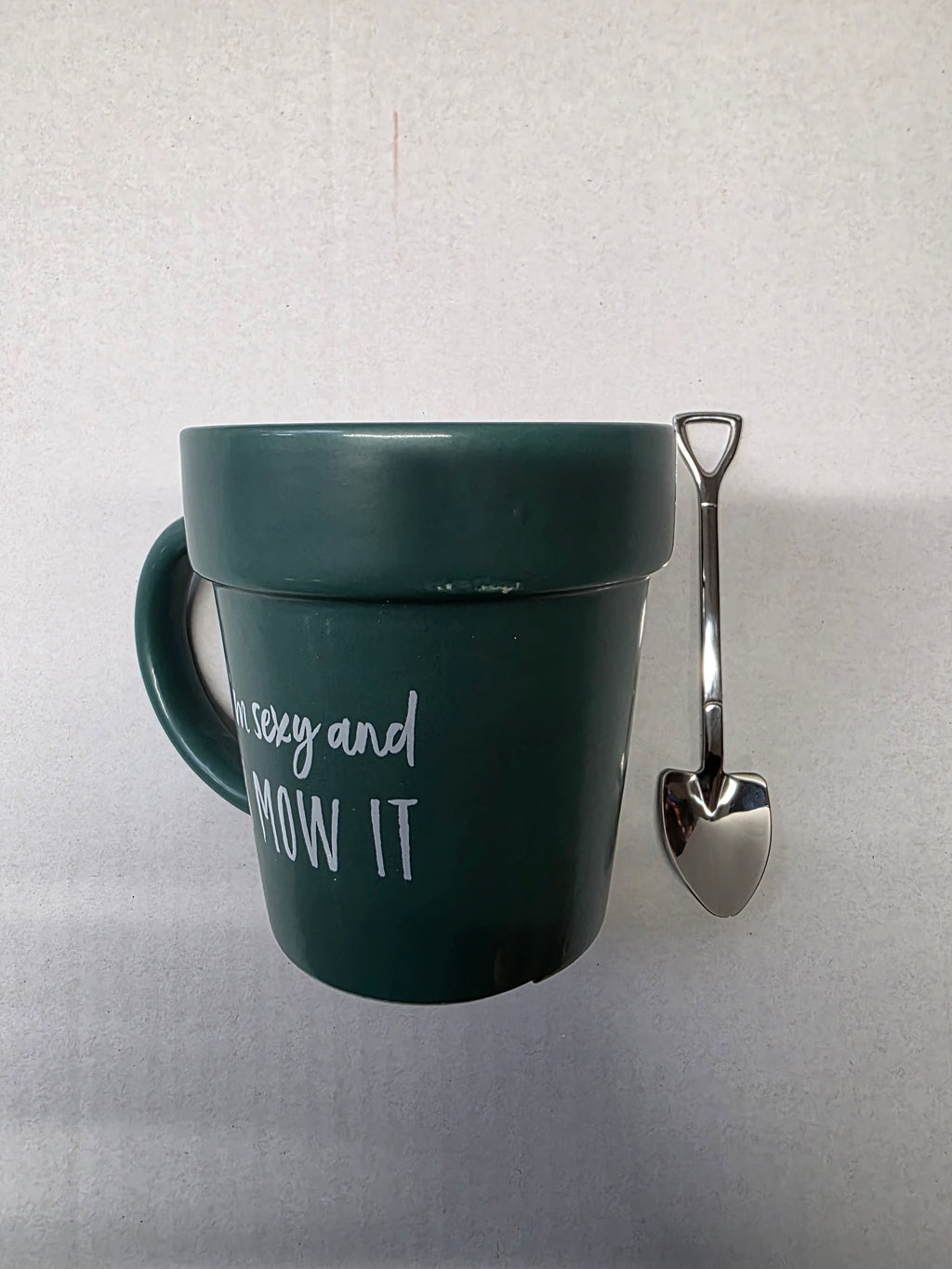 Sexy And I Mow It Mug And Shovel
