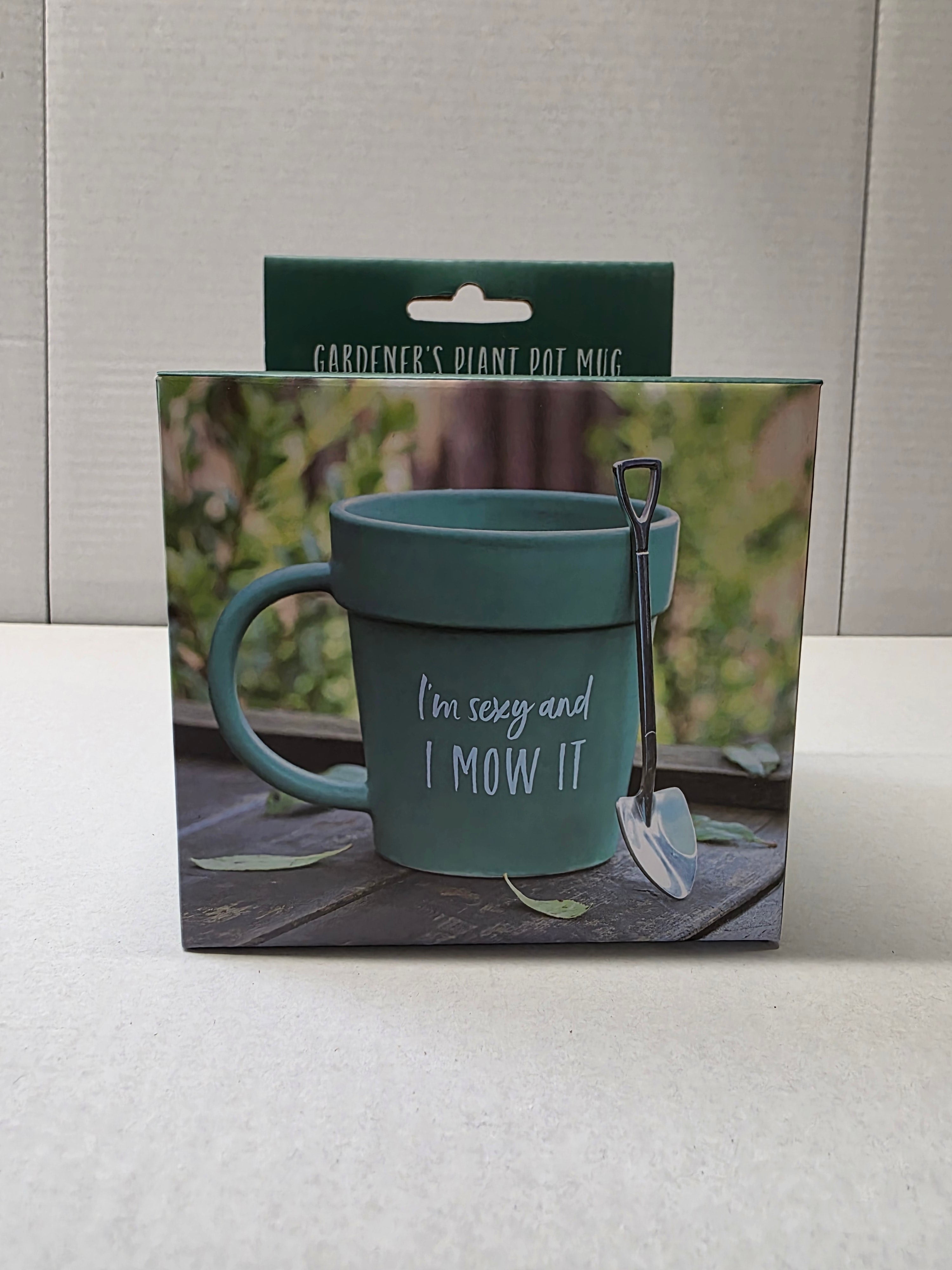 Sexy And I Mow It Mug And Shovel