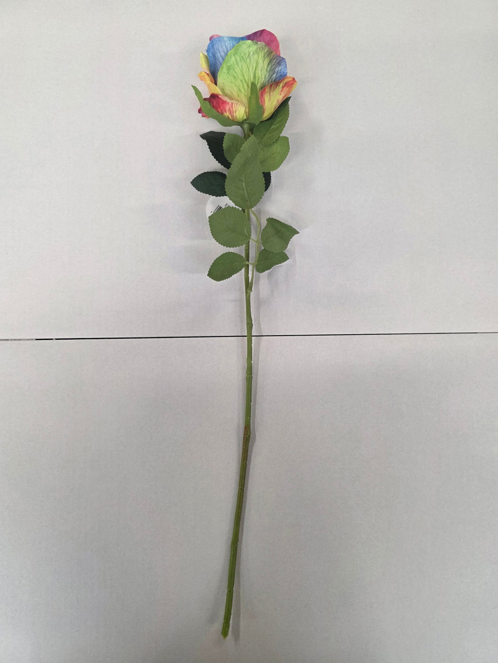 Artificial Essential Garden Rose Rainbow (PACK OF 4)