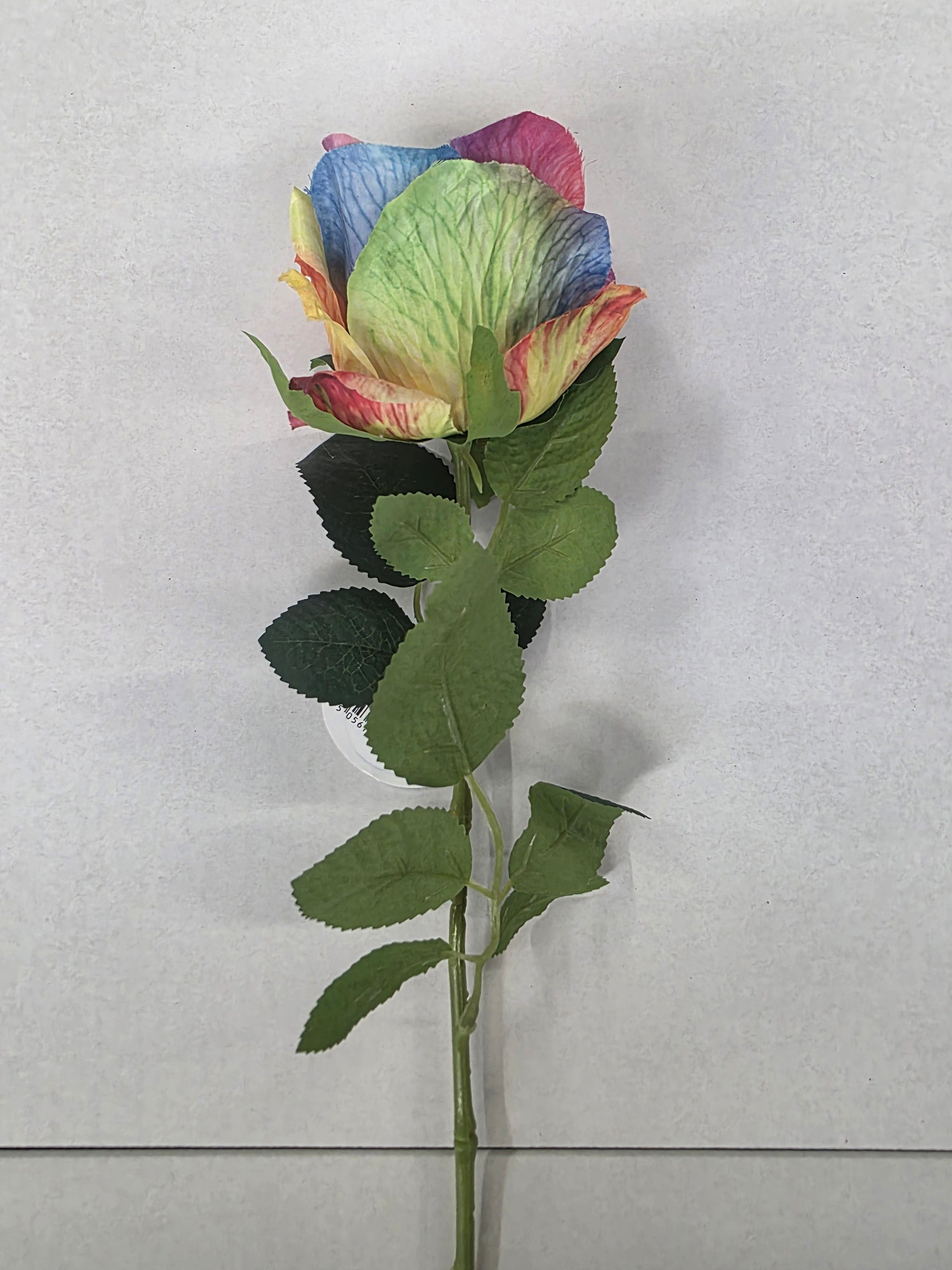 Artificial Essential Garden Rose Rainbow (PACK OF 4)