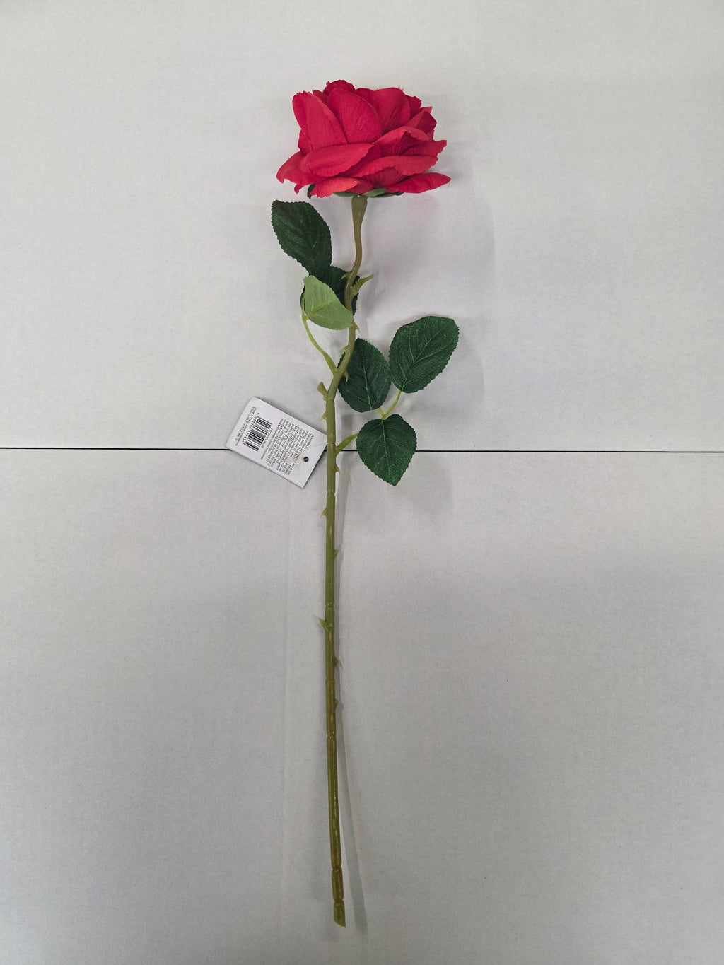 Artificial Rose Stem Red 10cm head (Pack of 4)