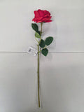 Artificial Rose Stem Red 10cm head (Pack of 4)