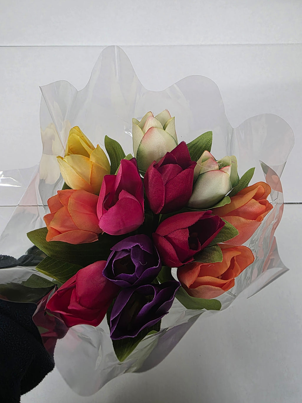 Artificial Tulip Bunch Multi X12 38 cm ( PACKOF 2)