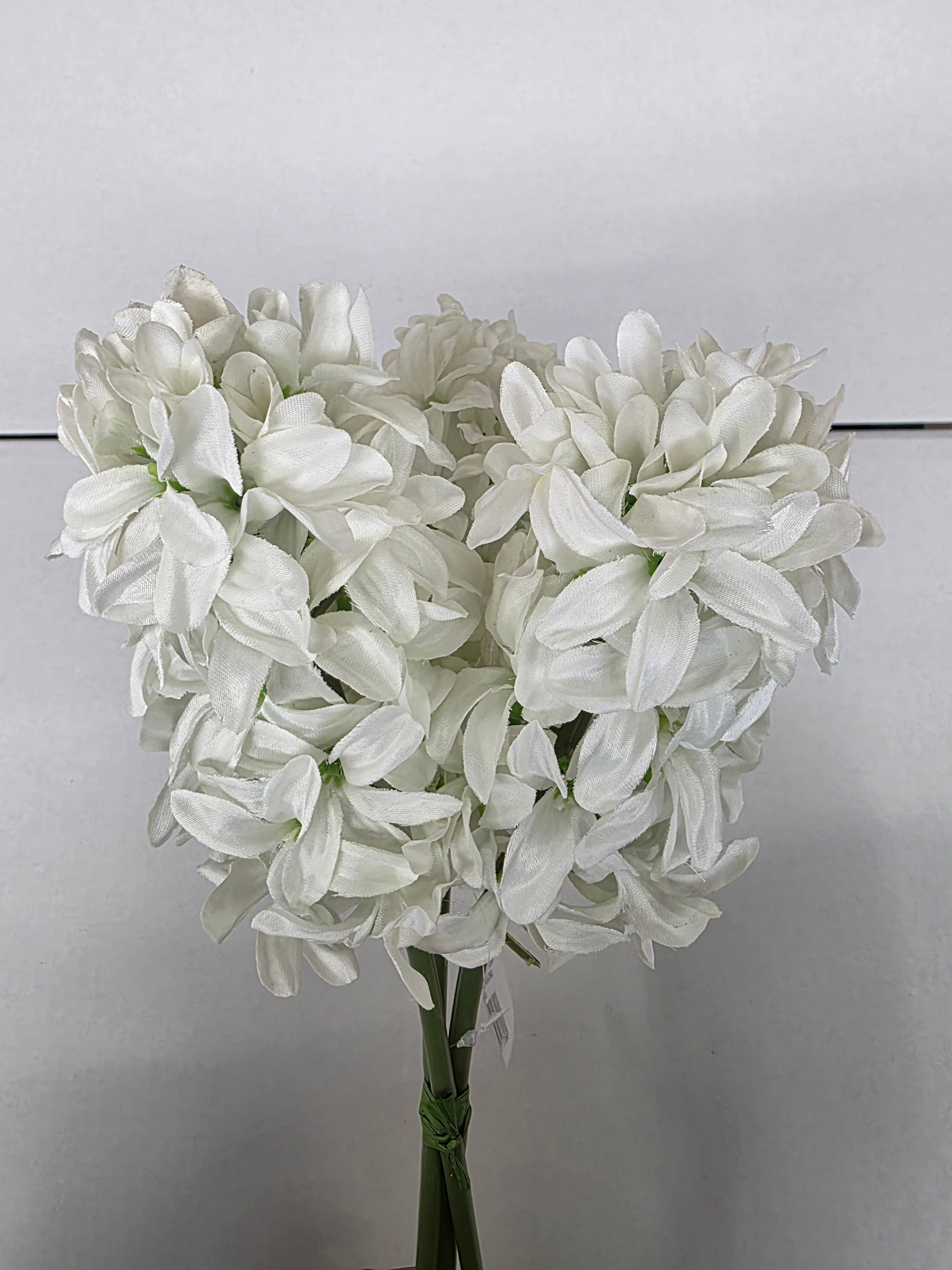 Artificial Hyacinth Bundle White X3 40cm