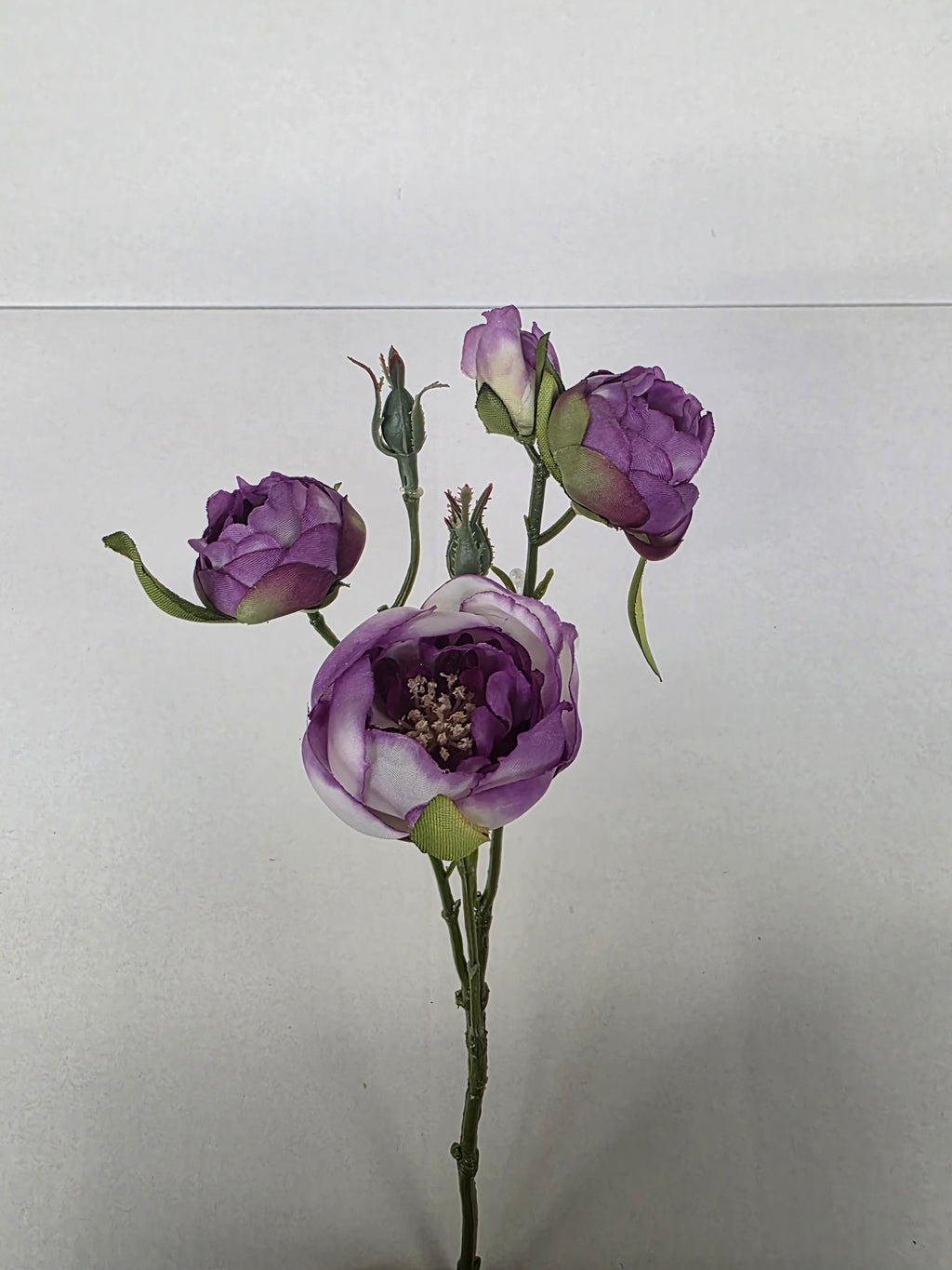 Artificial Silk Lydia Ranunculus Spray Purple (PACK OF 2)