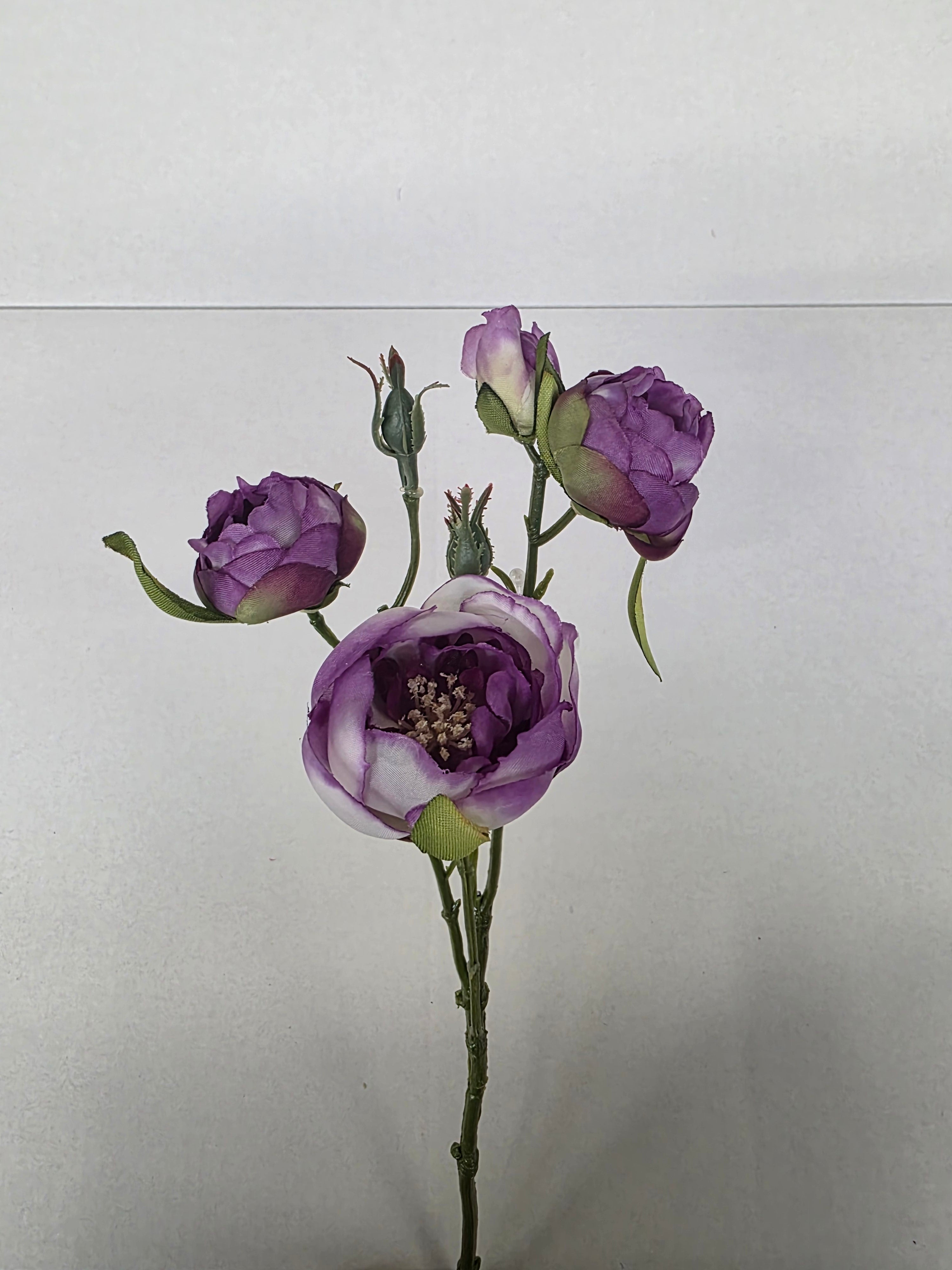 Artificial Silk Lydia Ranunculus Spray Purple (PACK OF 2)