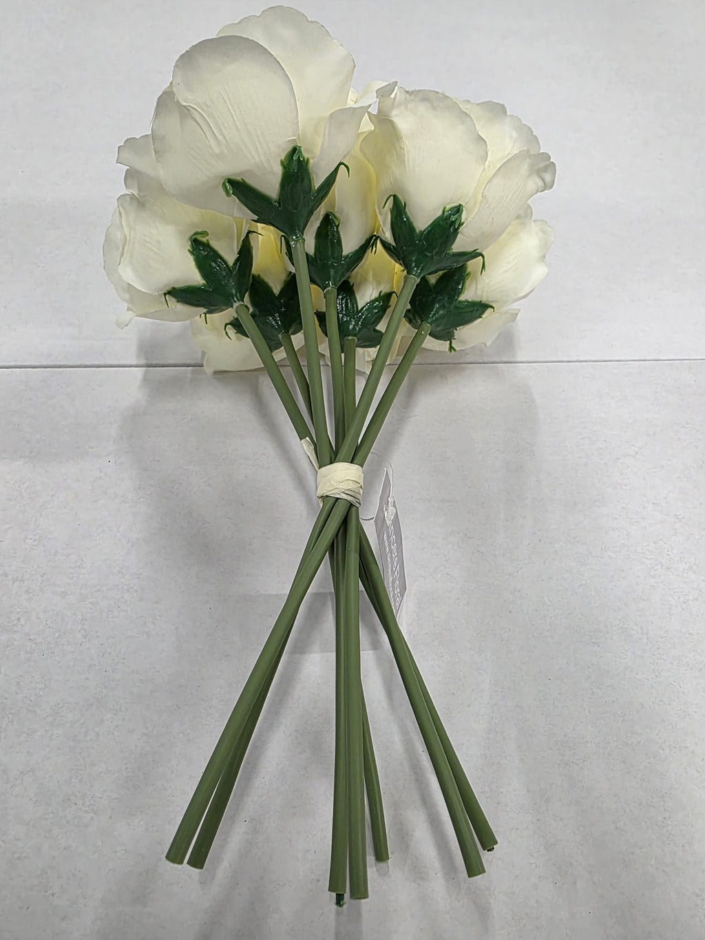 Artificial Open Rose Bouquet Cream 7 Heads