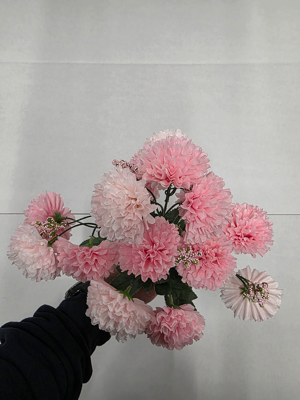 Artificial Bouquet Carnation 34cm Pink