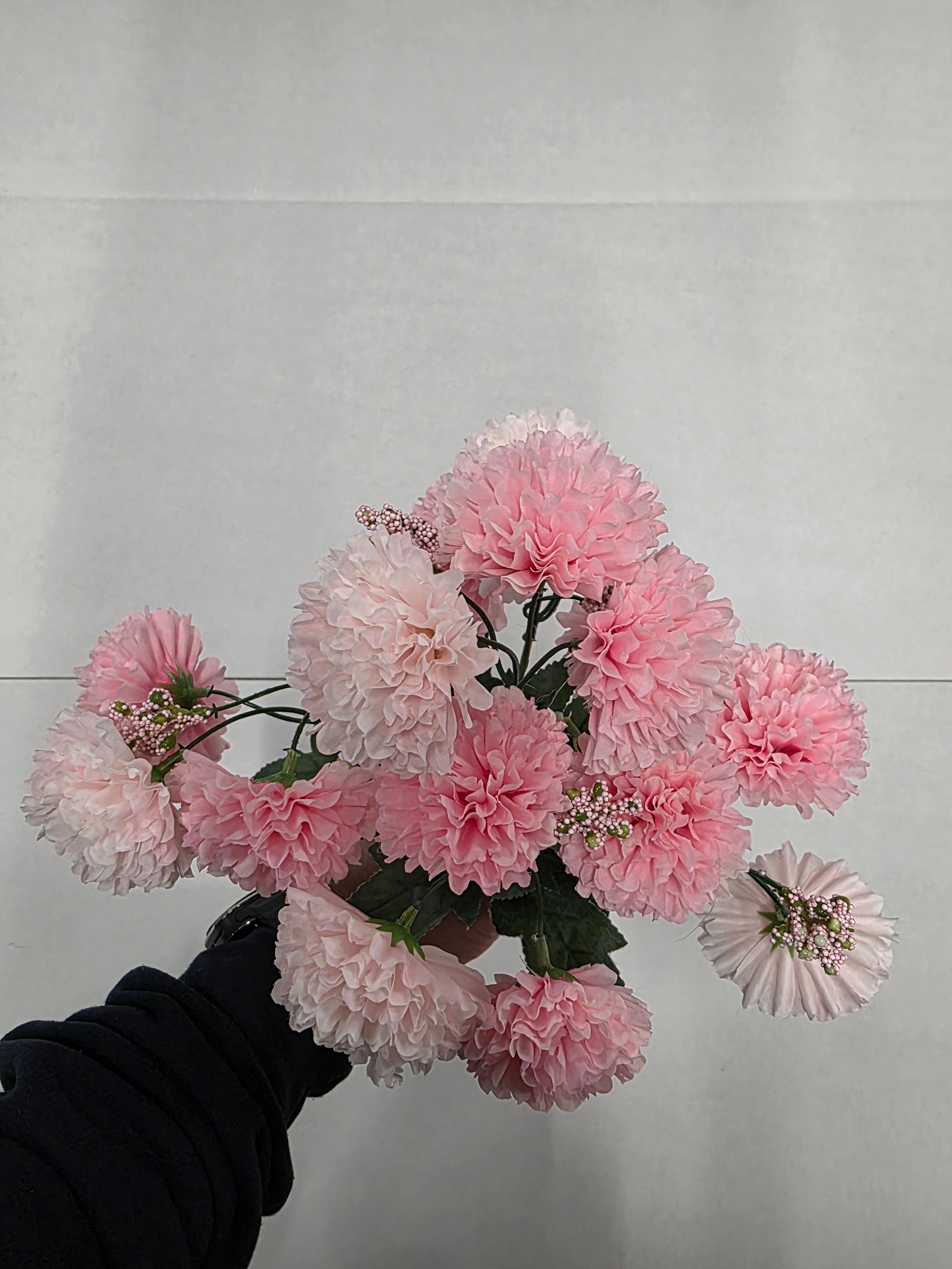 Artificial Bouquet Carnation 34cm Pink