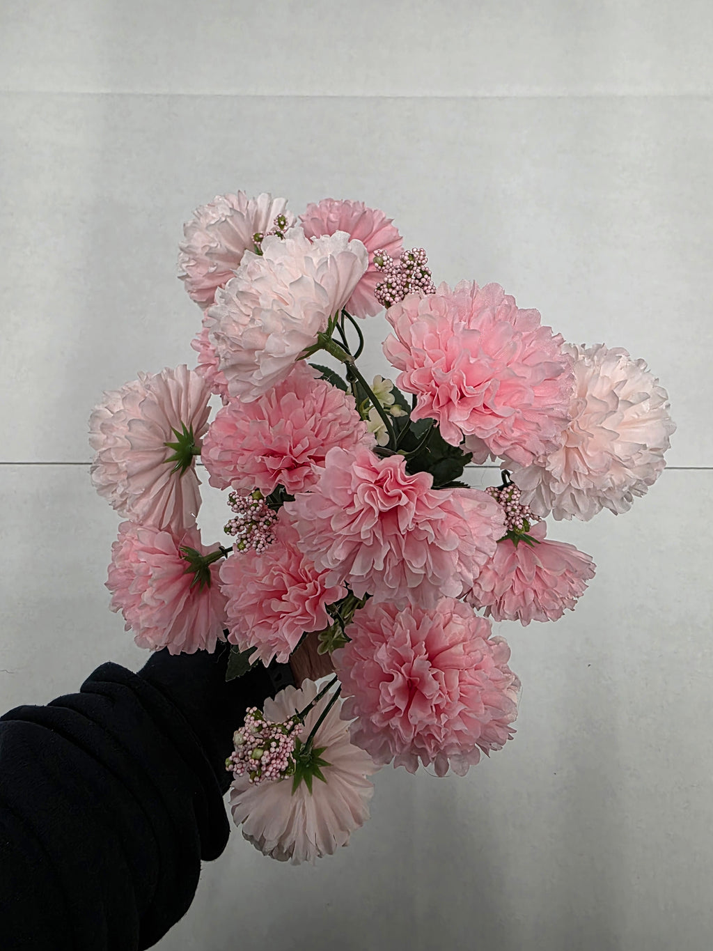 Artificial Bouquet Carnation 34cm Pink