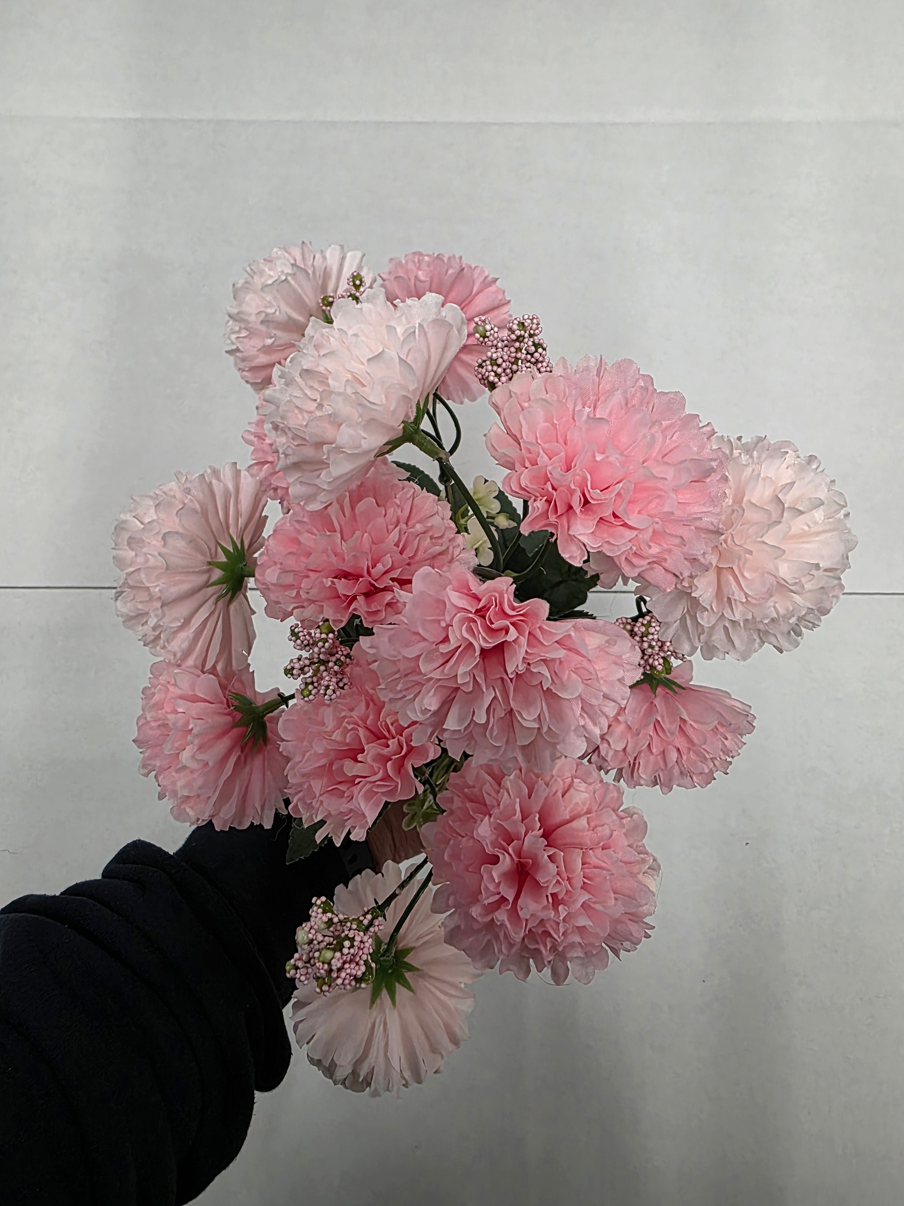 Artificial Bouquet Carnation 34cm Pink