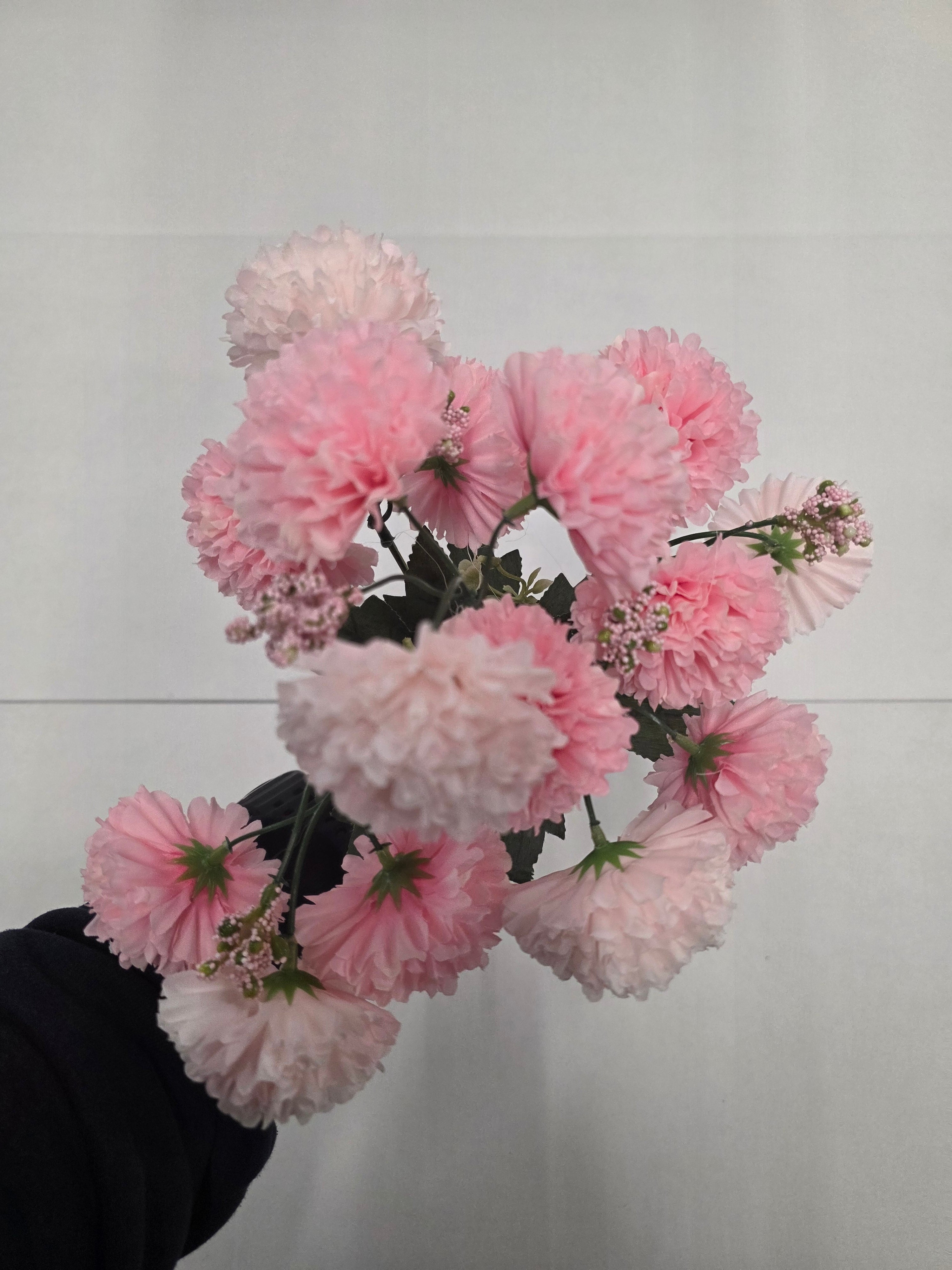 Artificial Bouquet Carnation 34cm Pink