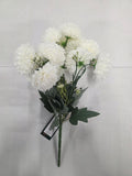 Artificial Bouquet Carnation 34cm White