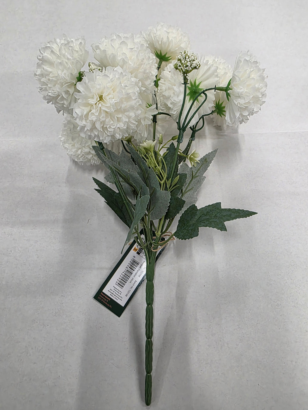 Artificial Bouquet Carnation 34cm White