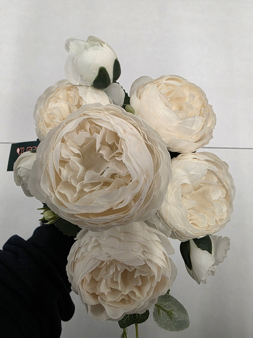 Artificial Bouquet Peony Ivory 30cm