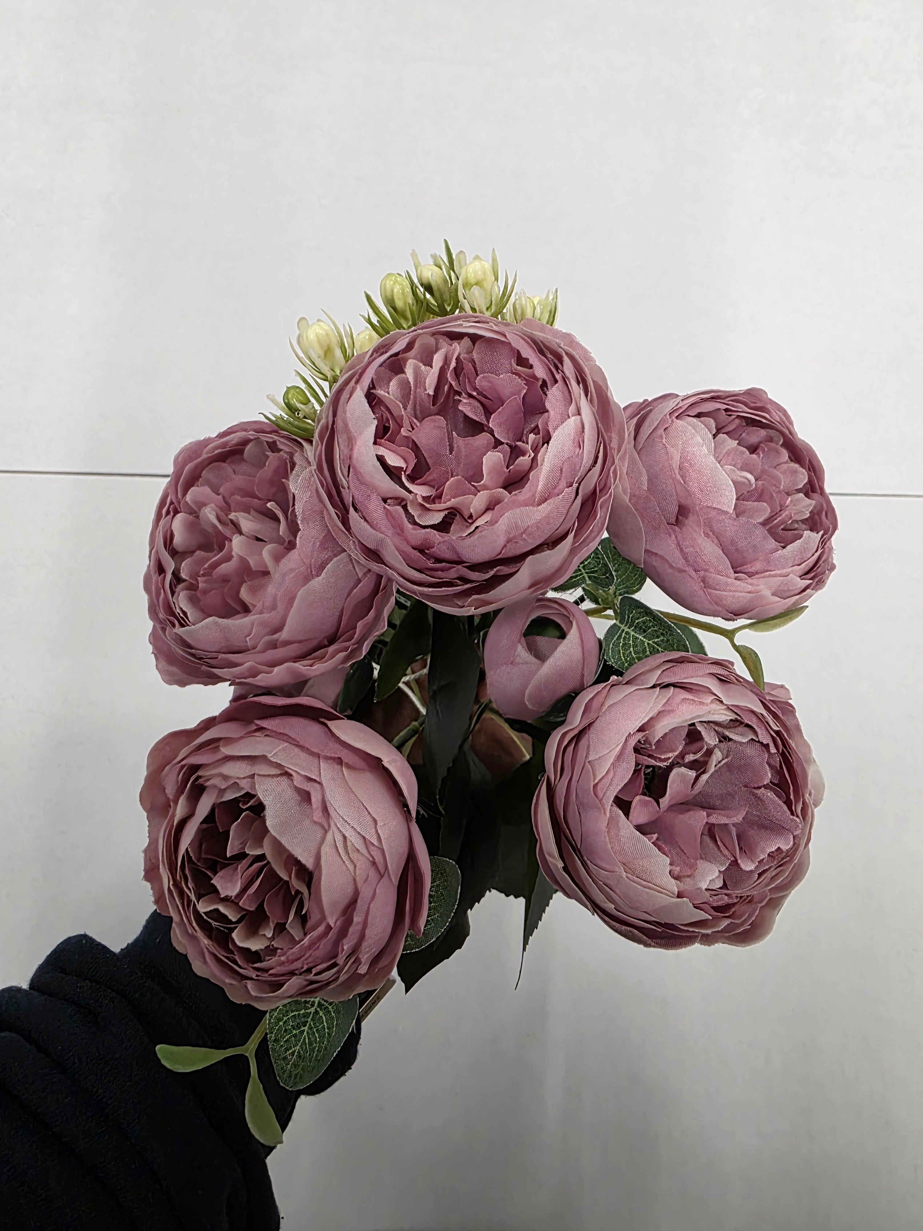 Artificial Bouquet Peony Purple 30cm