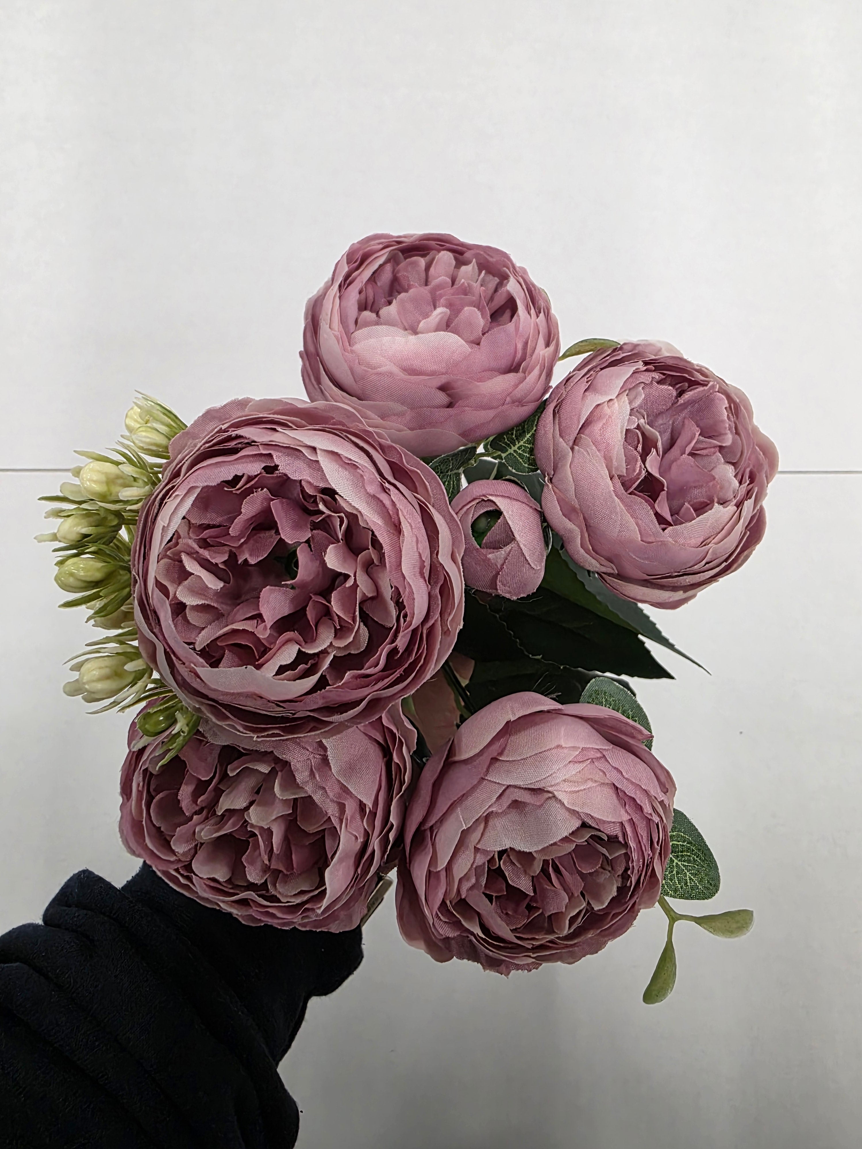 Artificial Bouquet Peony Purple 30cm
