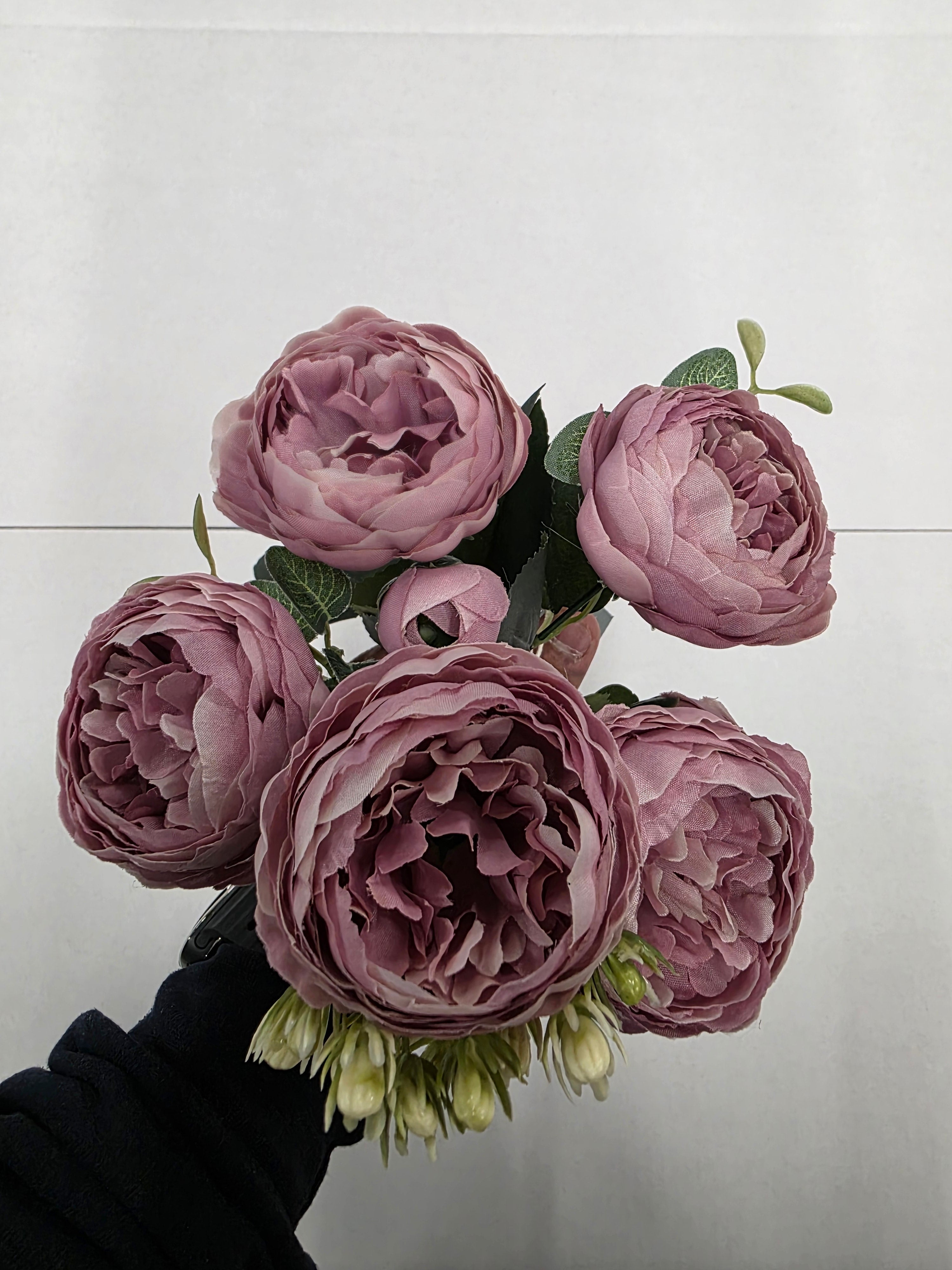 Artificial Bouquet Peony Purple 30cm