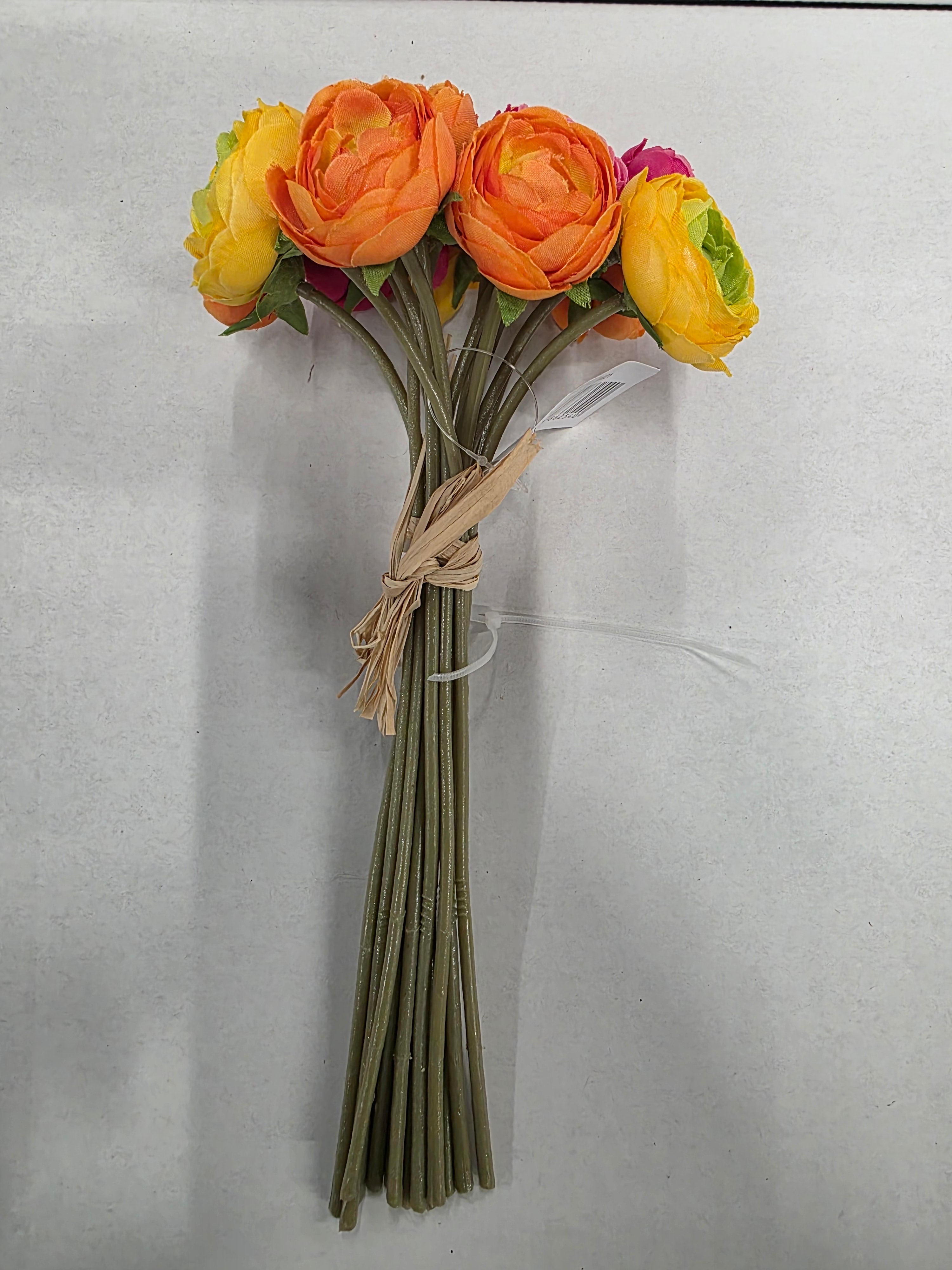 Artificial Mini Ranunculus Bundle Mixed x14