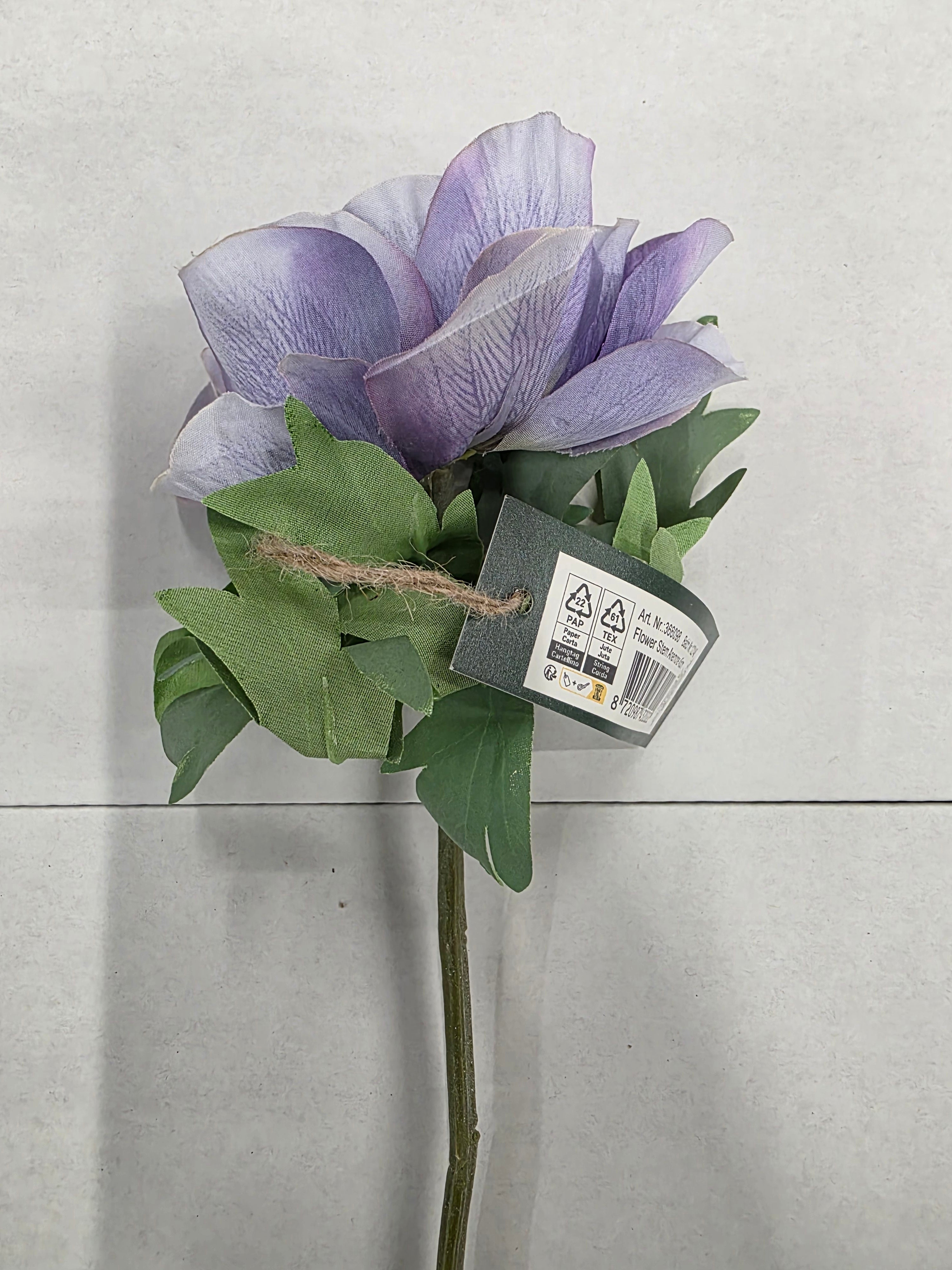 Artificial Anemone Purple 45cm (Pack of 2)