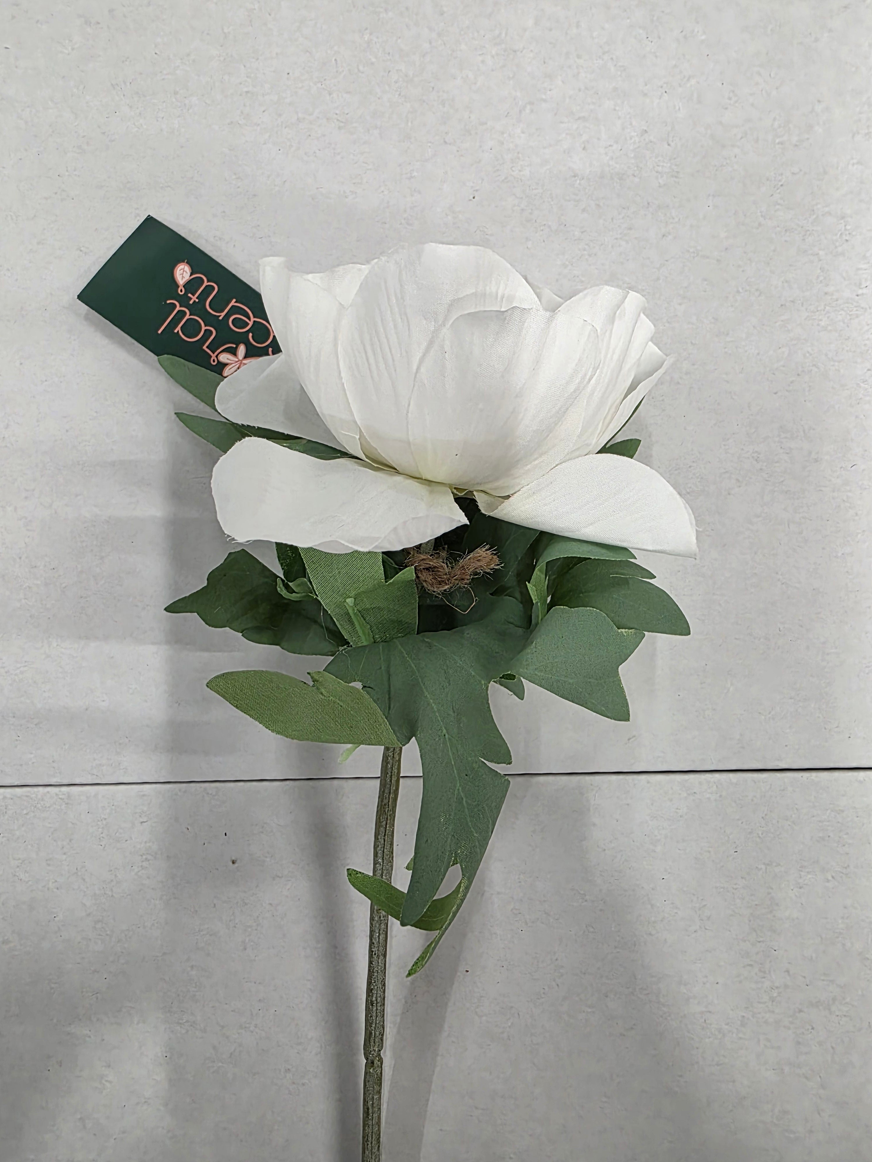 Artificial Anemone White 45cm (Pack of 2)